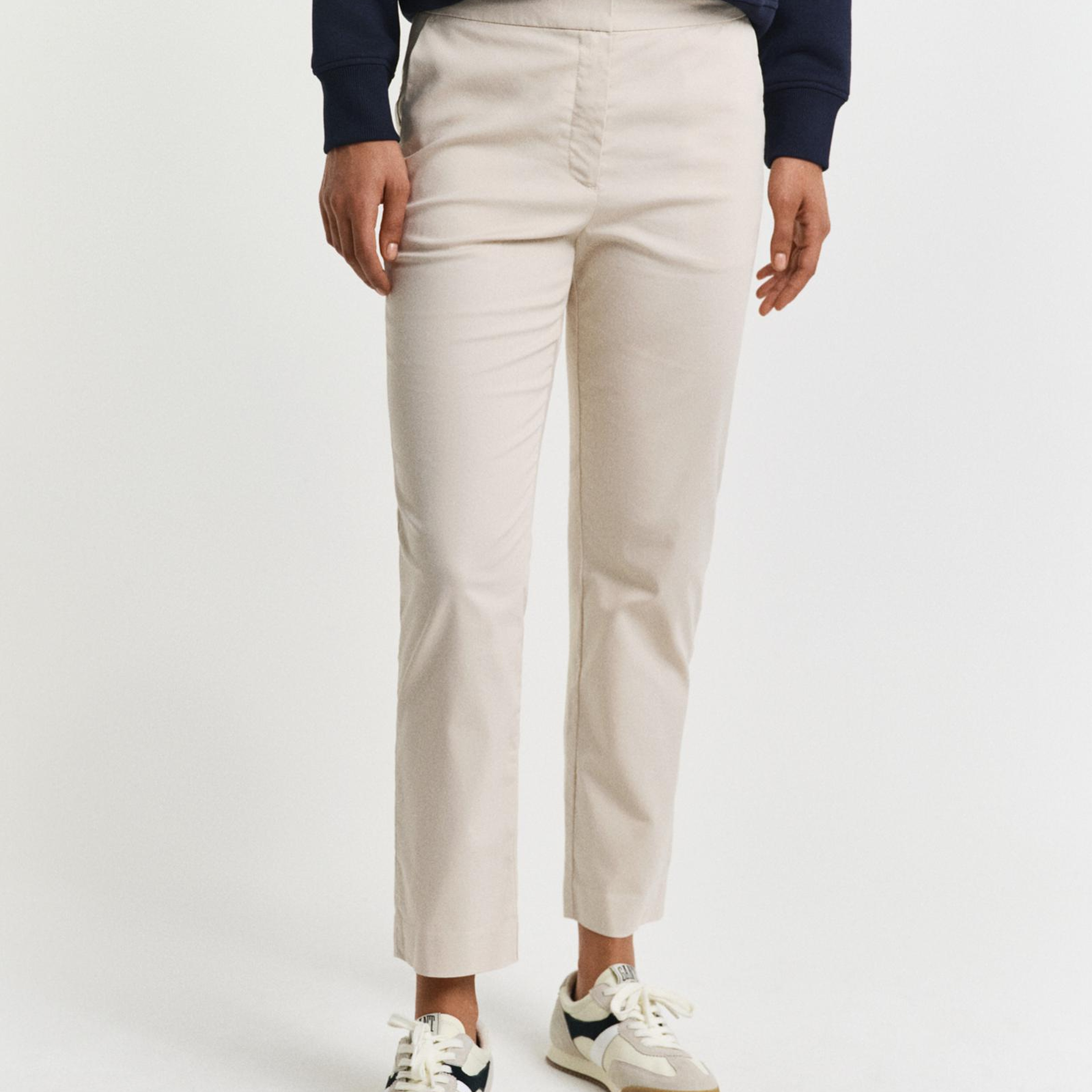 GANT Kadın Bej Slim Fit Pantolon