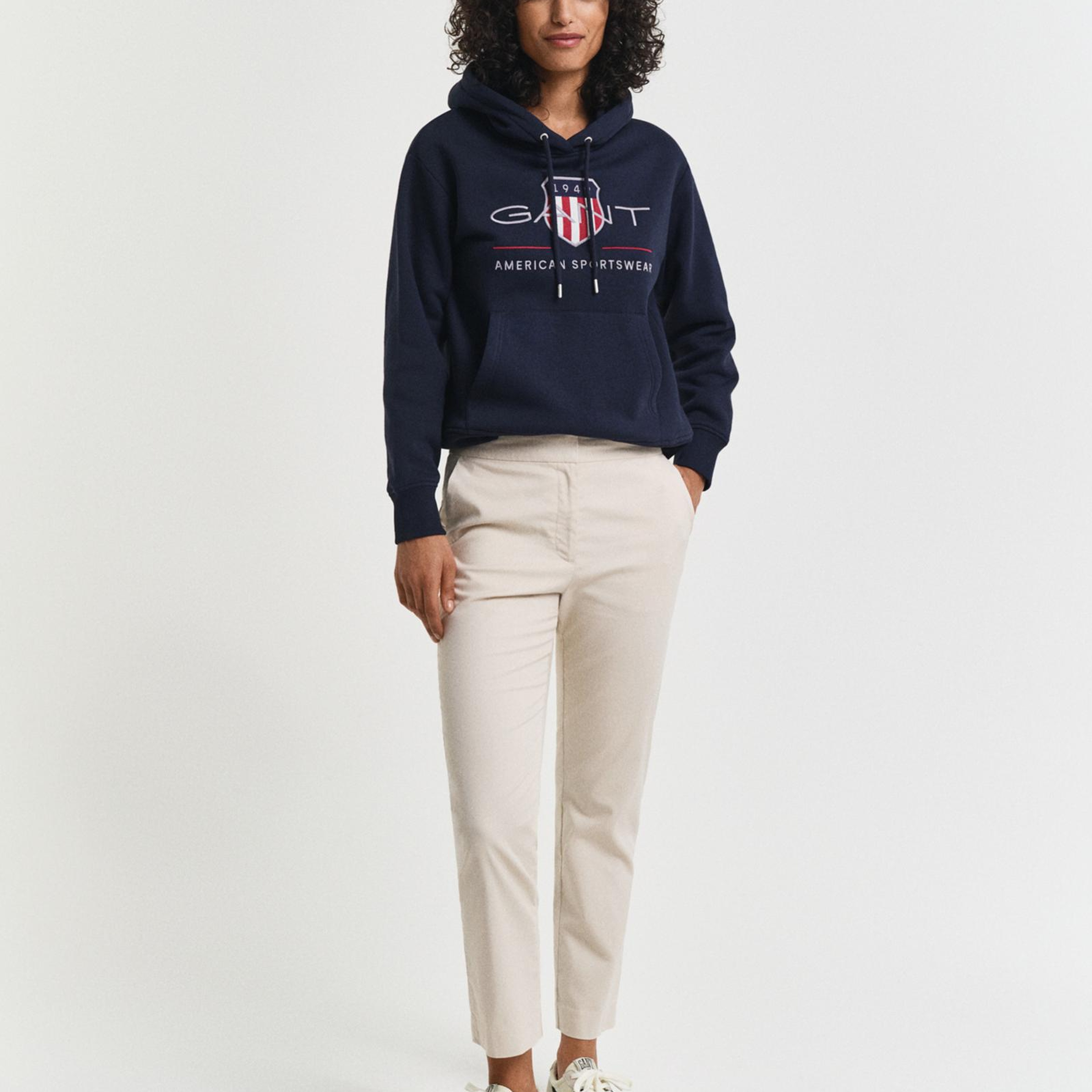 GANT Kadın Bej Slim Fit Pantolon