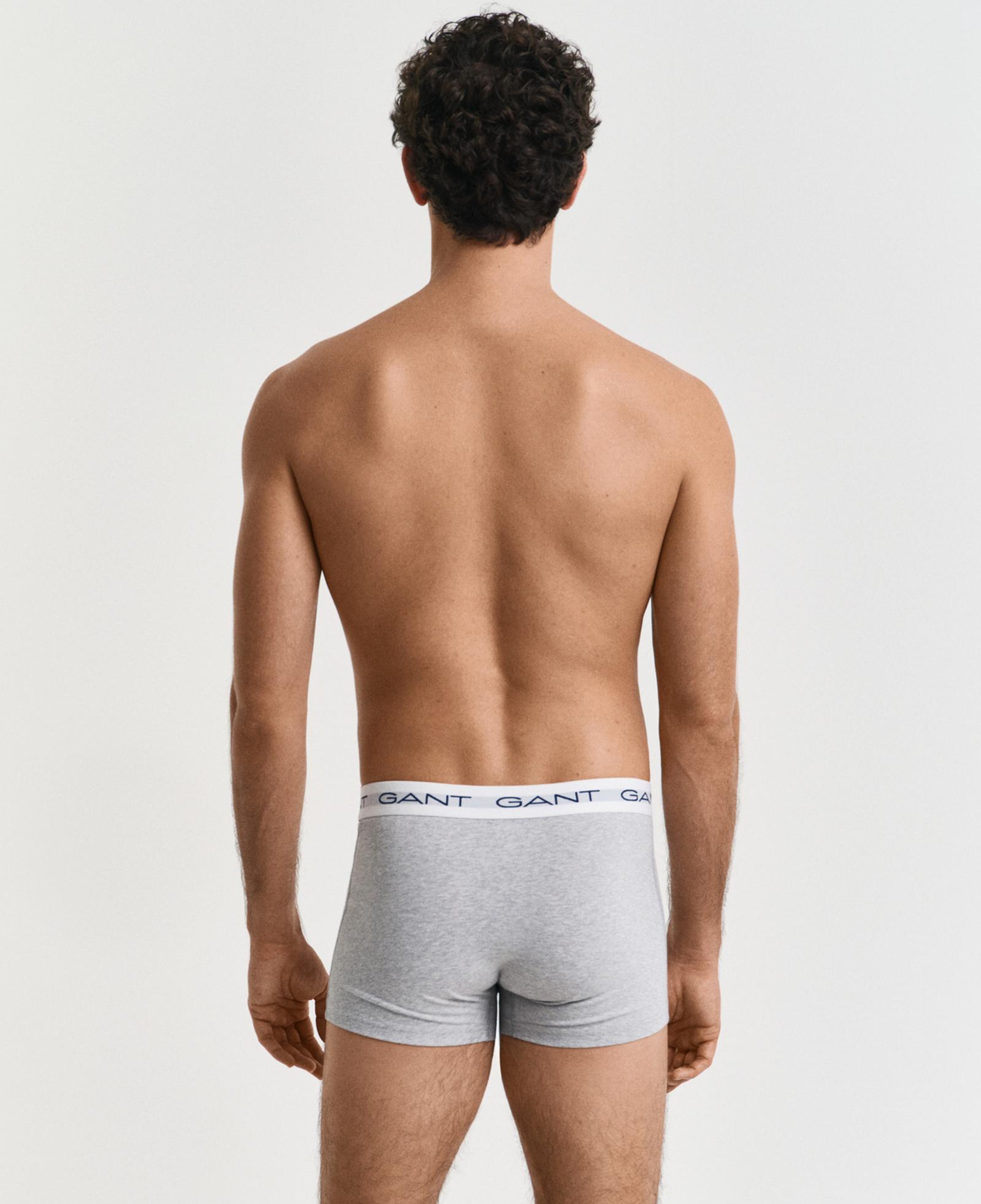 GANT Erkek Gri Slim Fit Logolu 3'lü Boxer