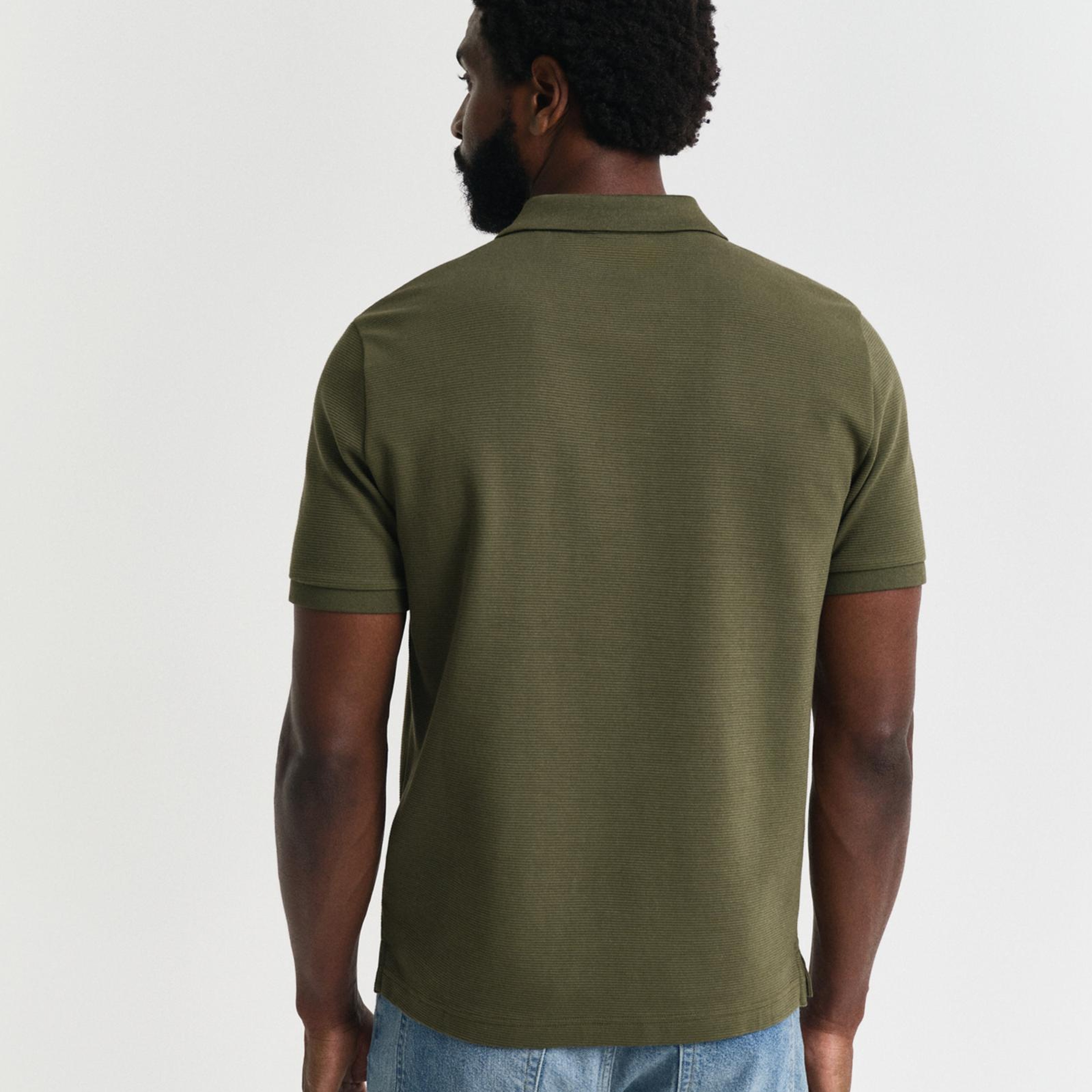 GANT Erkek Yeşil Regular Fit Polo