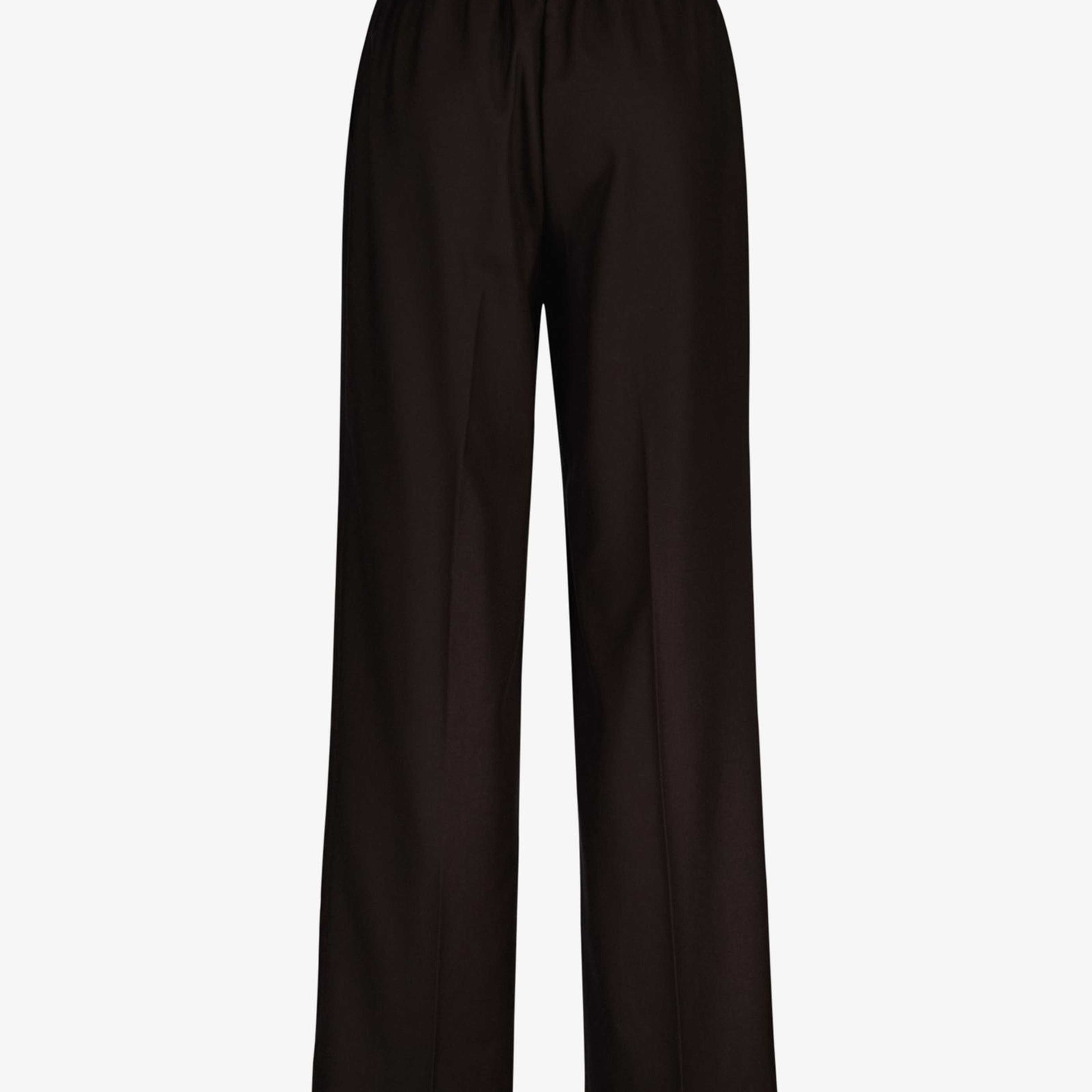 GANT Kadın Kahverengi Relaxed Fit Yün Pantolon