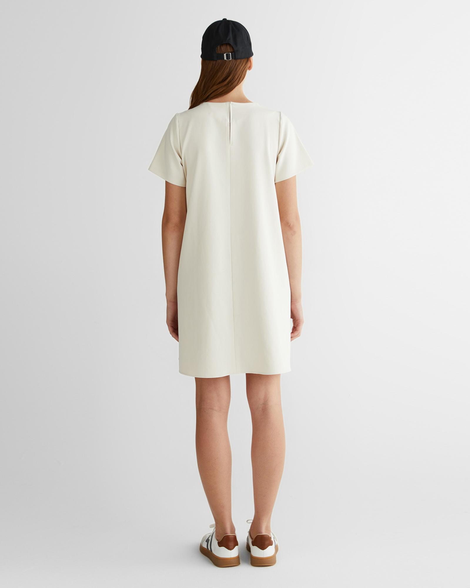 GANT Kadın Krem Bisiklet Yaka Logolu Elbise