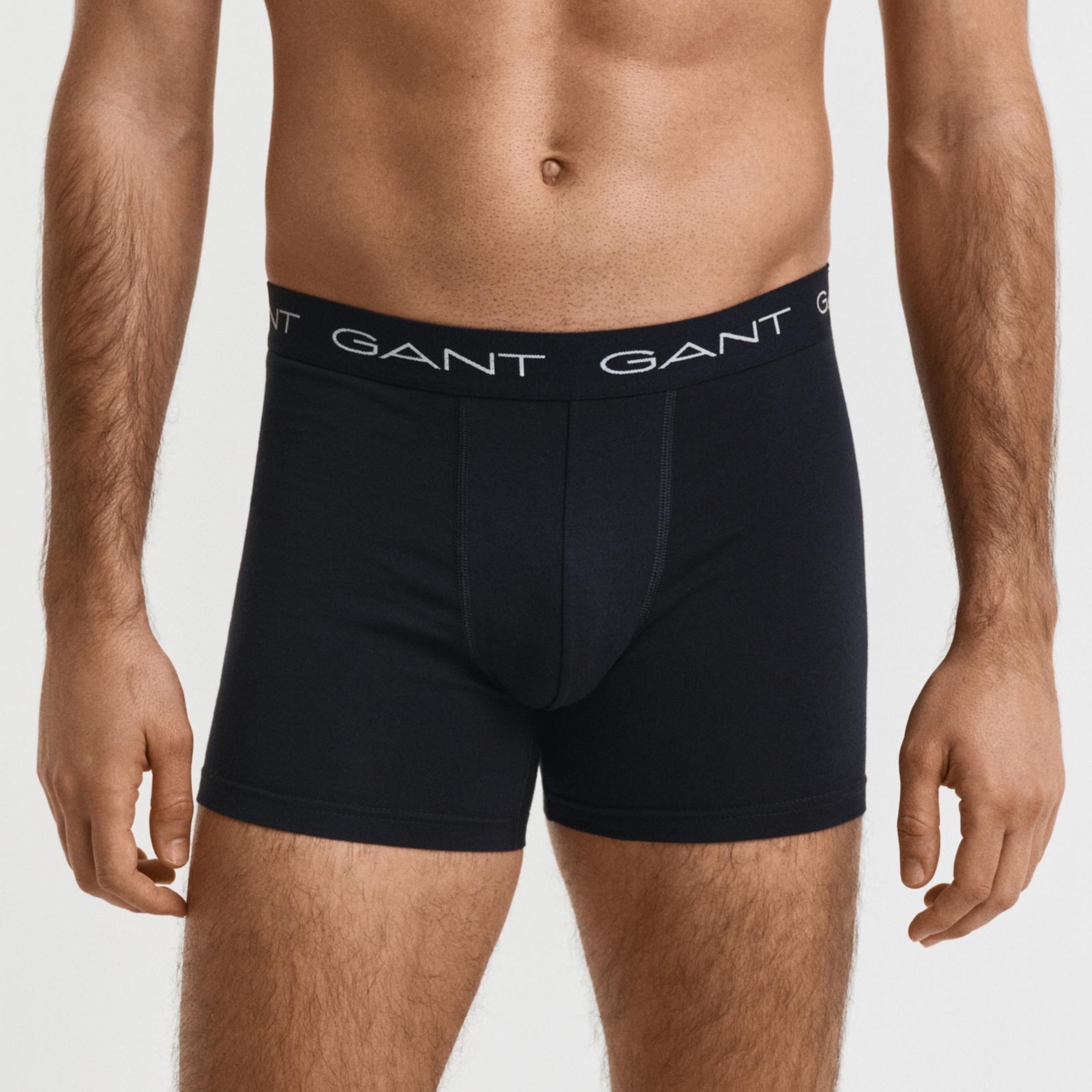 GANT Erkek Siyah Düz Boxer