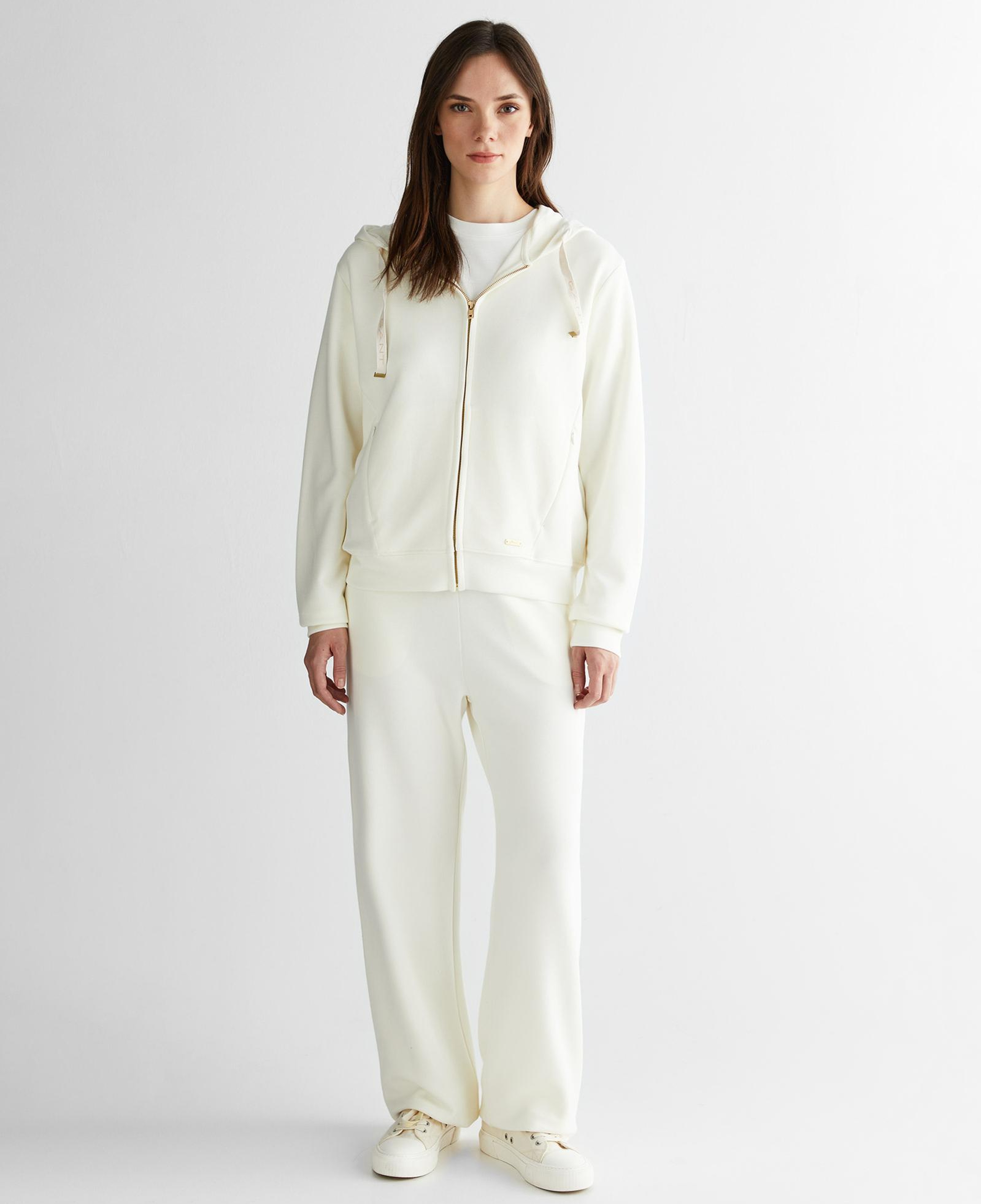 GANT Kadın Krem Kapüşonlu Sweatshirt