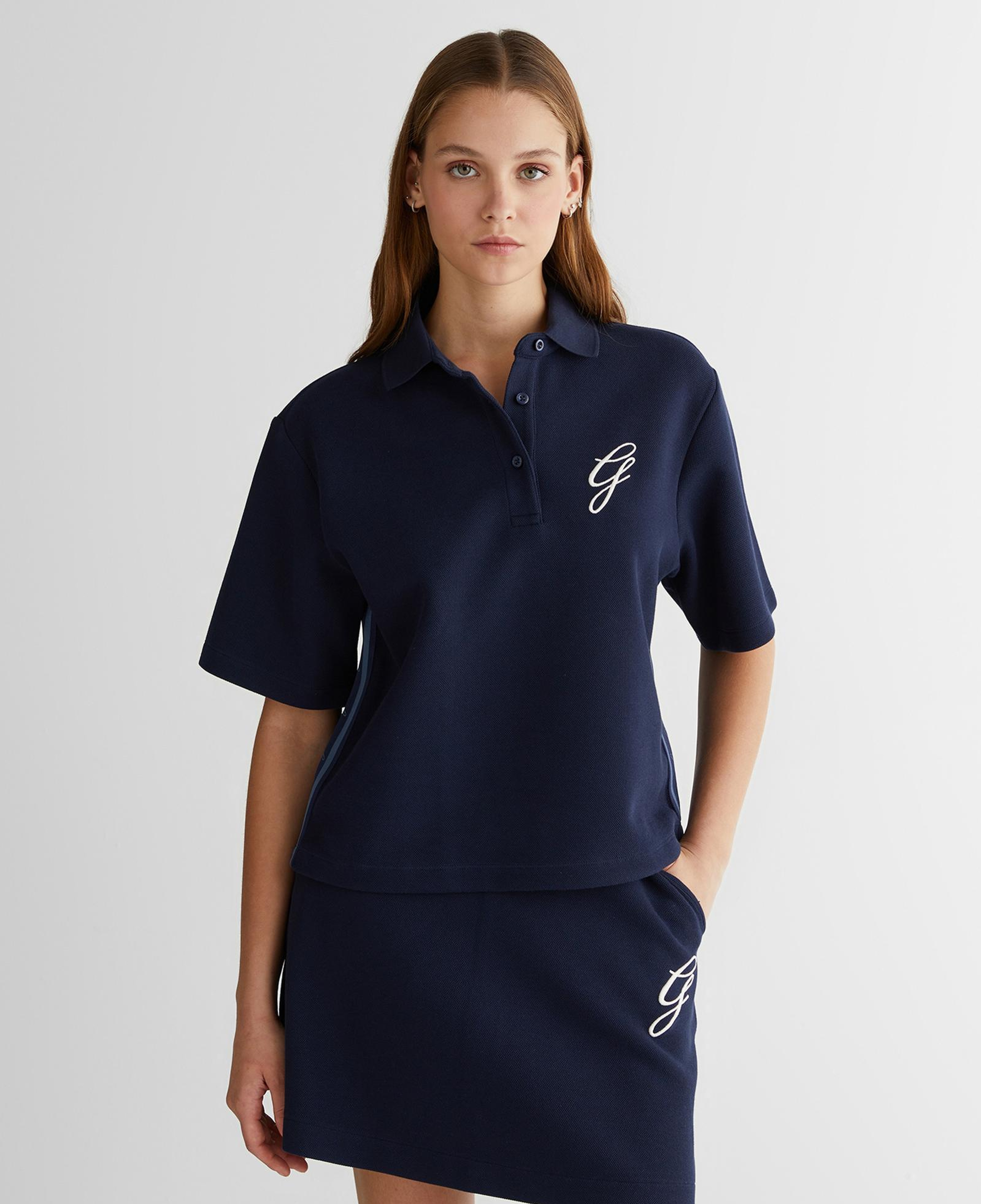 GANT Kadın Lacivert Logolu Polo