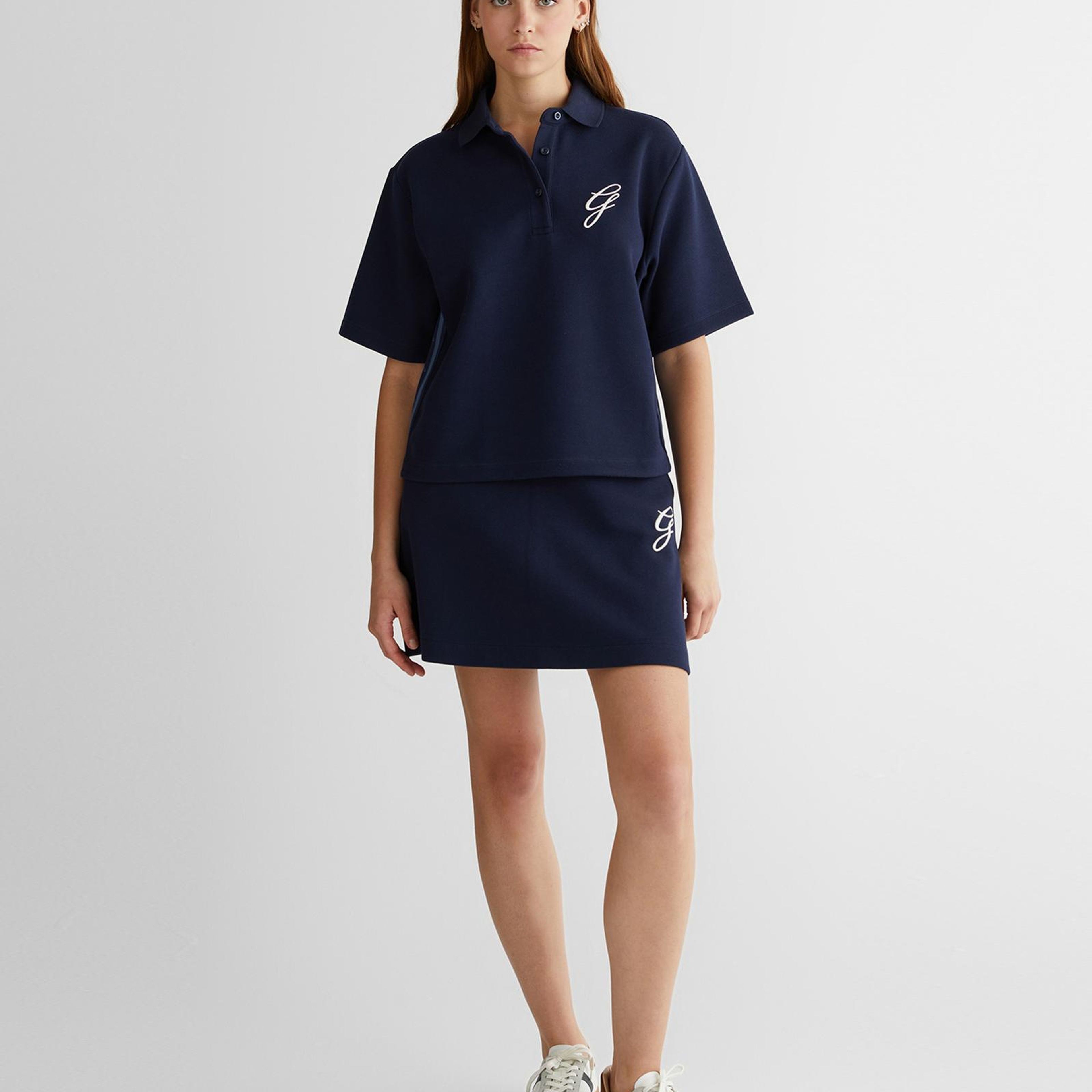 GANT Kadın Lacivert Logolu Polo