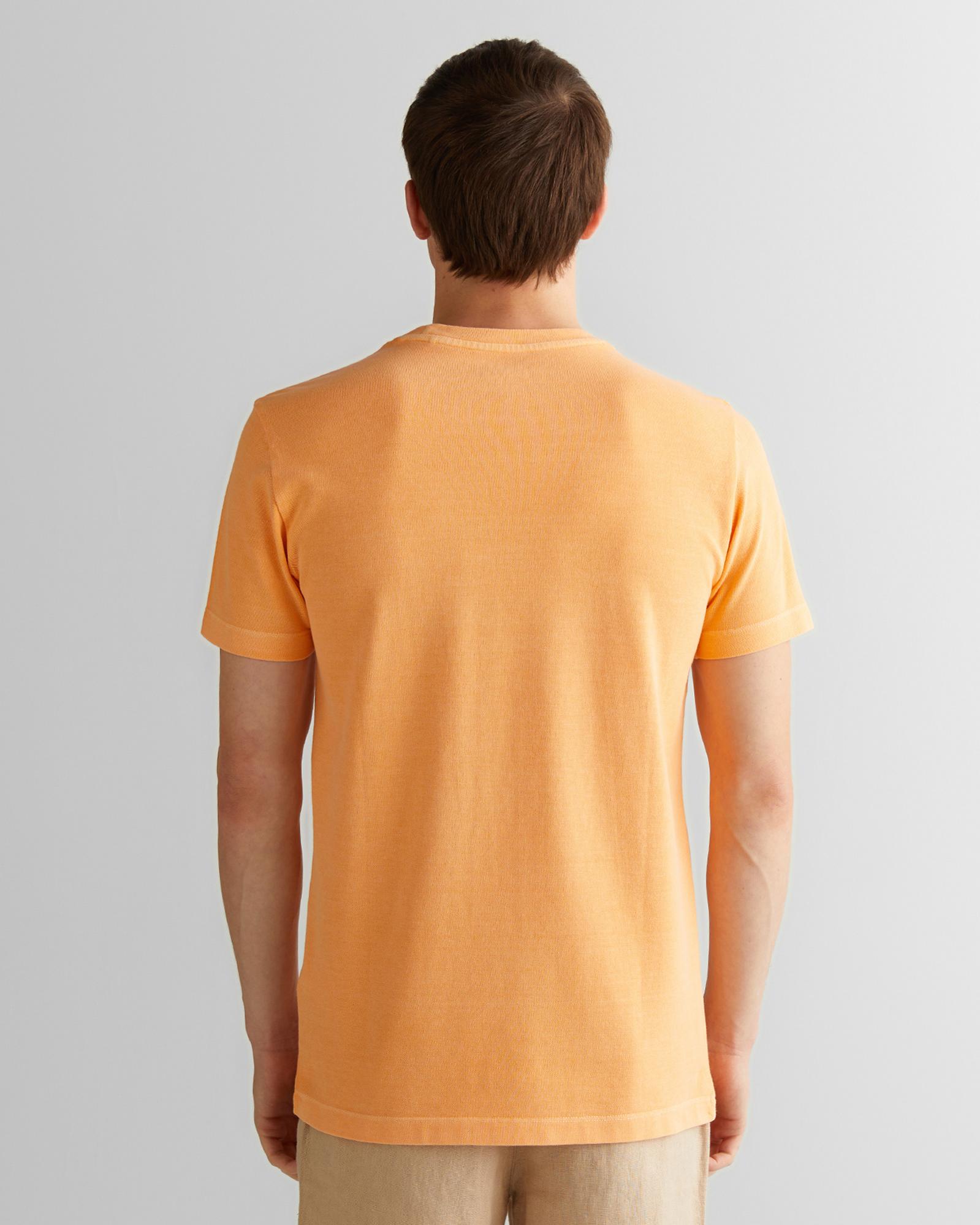 GANT Erkek Turuncu Slim Fit Bisiklet Yaka T-Shirt