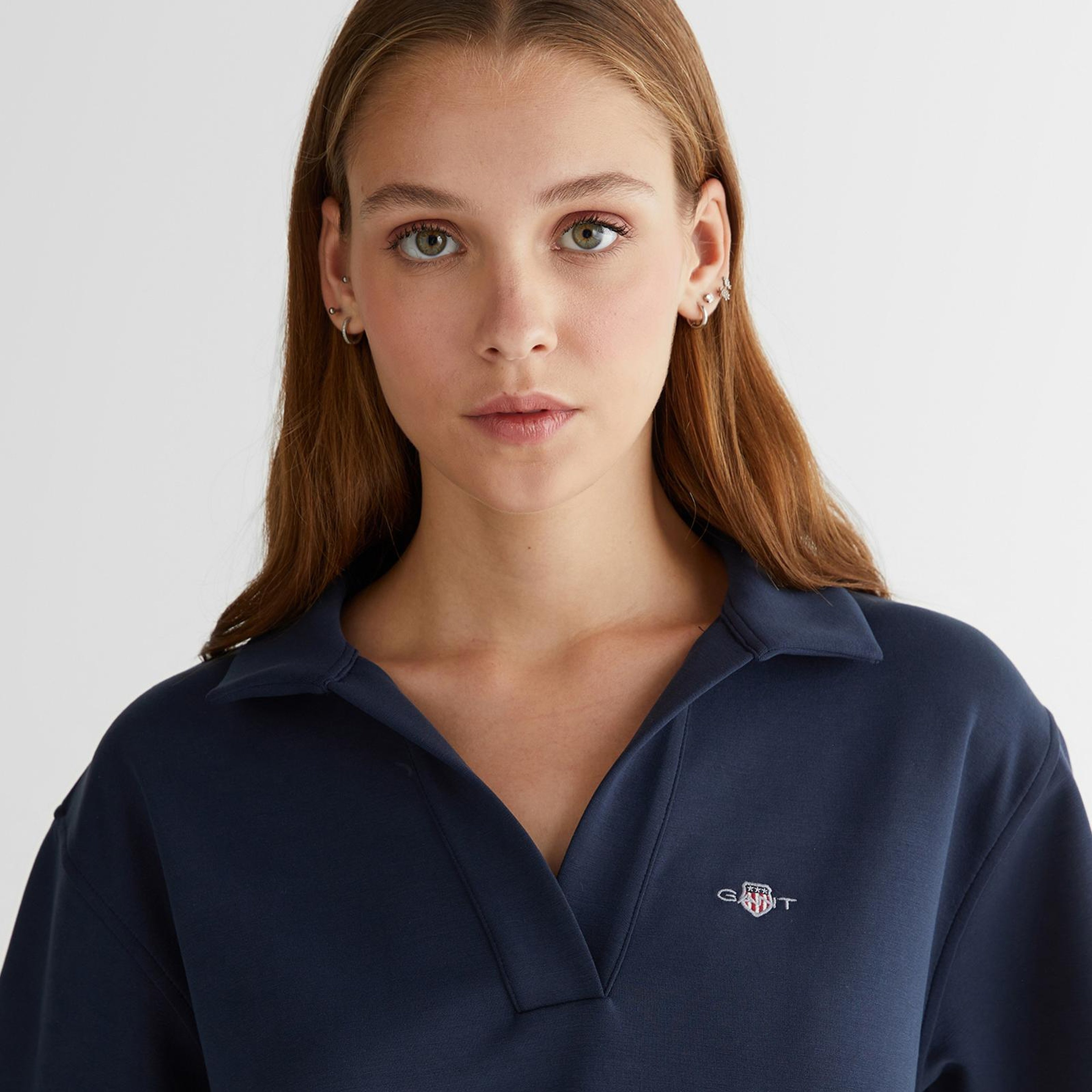 GANT Kadın Lacivert Logolu Polo