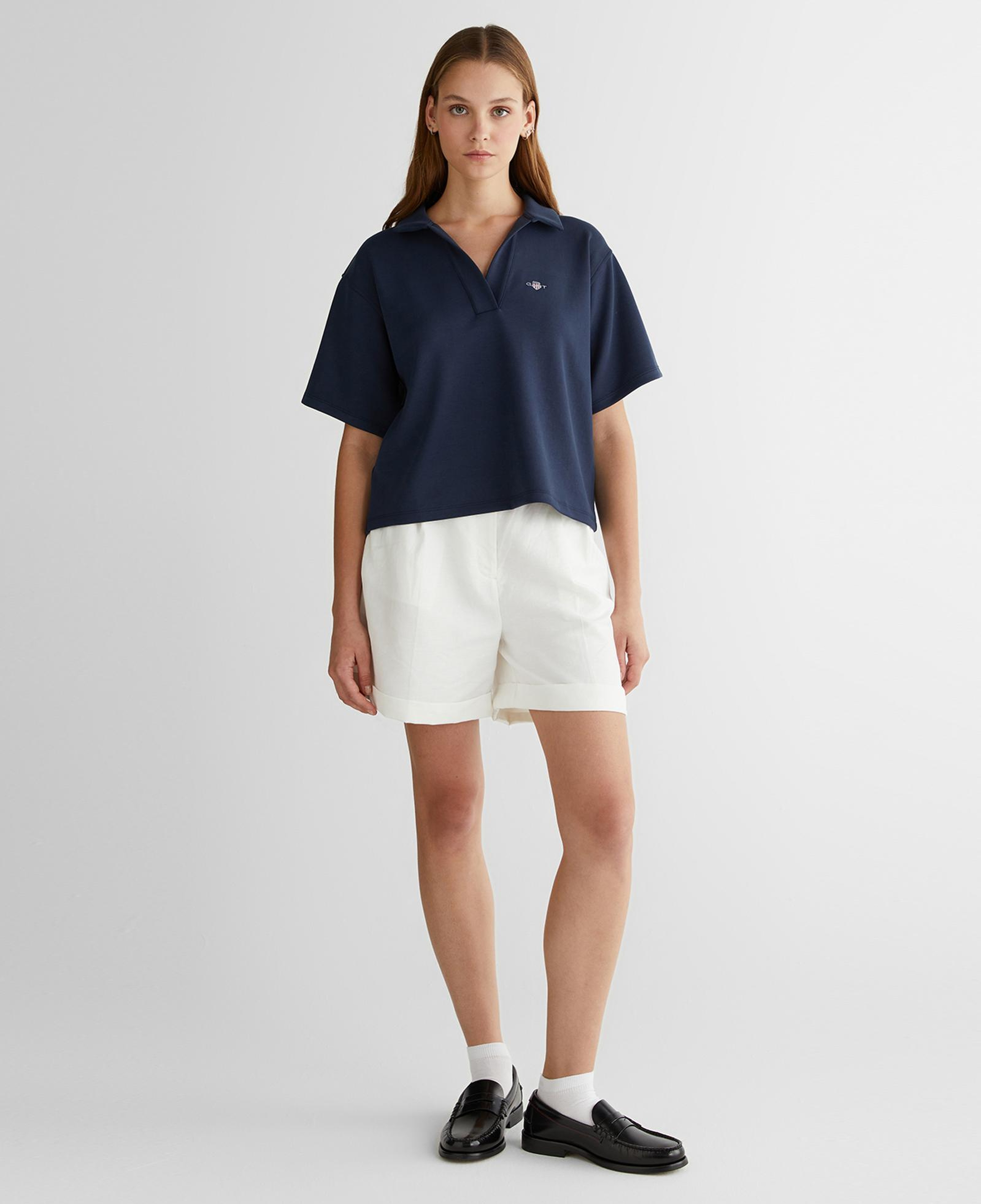 GANT Kadın Lacivert Logolu Polo