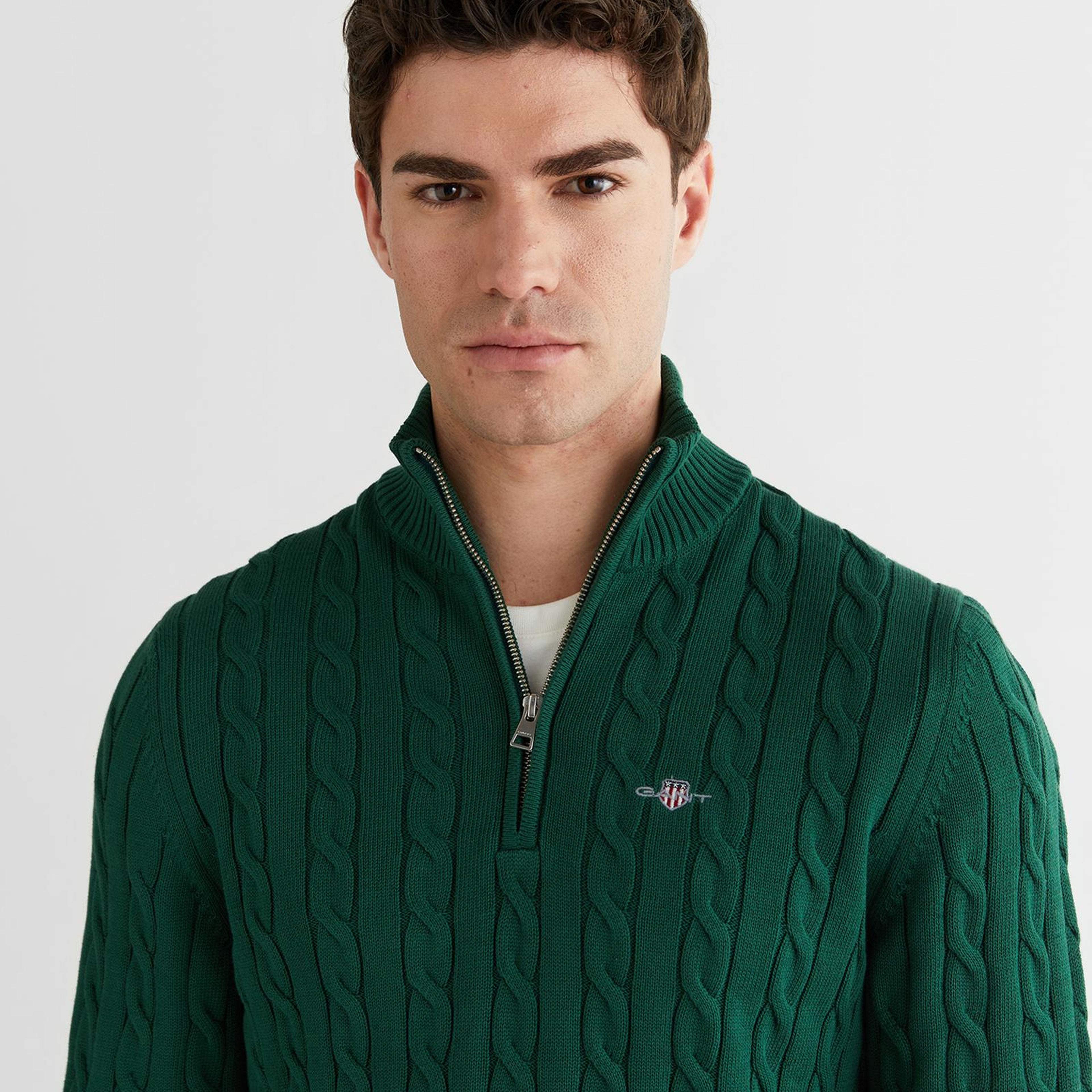 GANT Erkek Yeşil Regular Fit Kazak