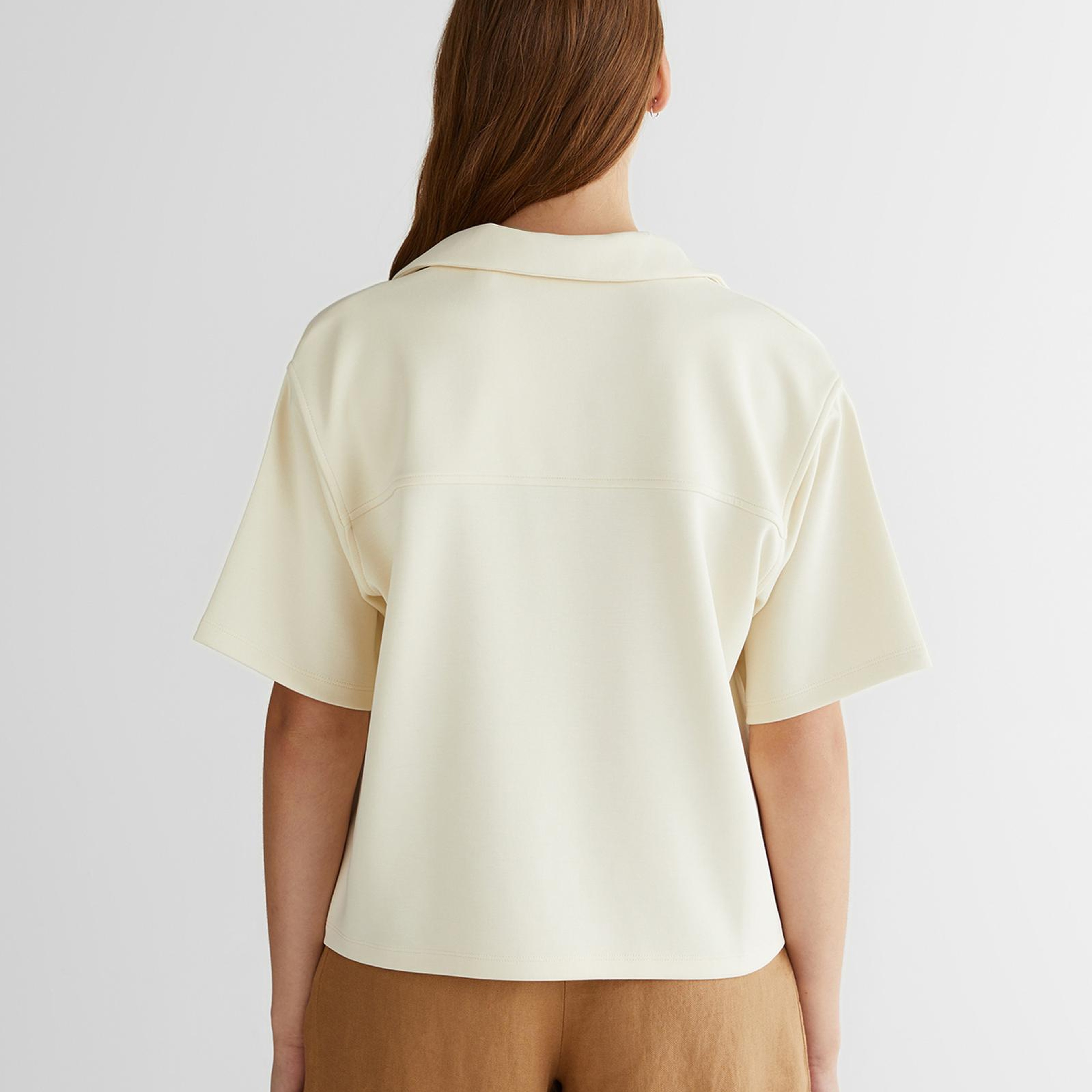GANT Kadın Krem Logolu Polo