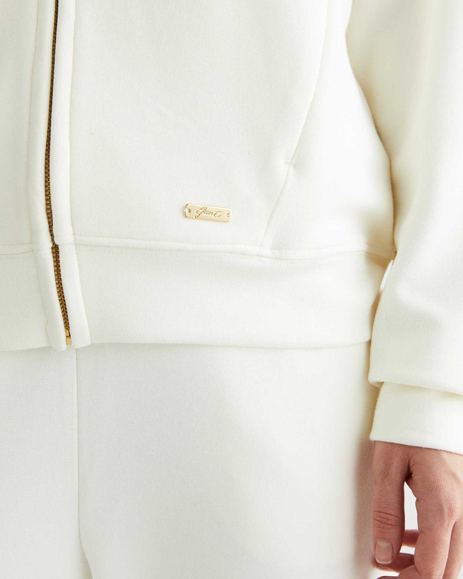 GANT Kadın Krem Kapüşonlu Sweatshirt