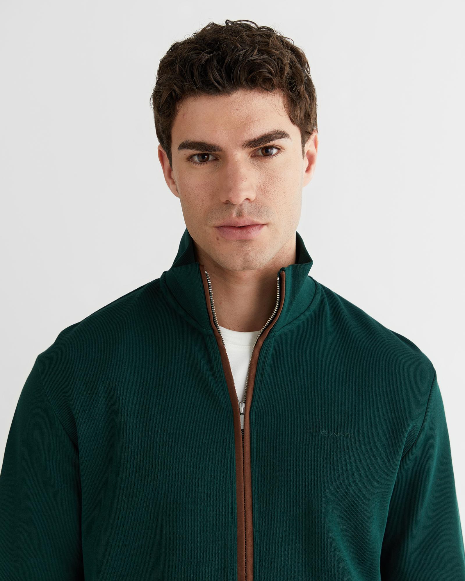 GANT Erkek Yeşil Regular Fit Hırka