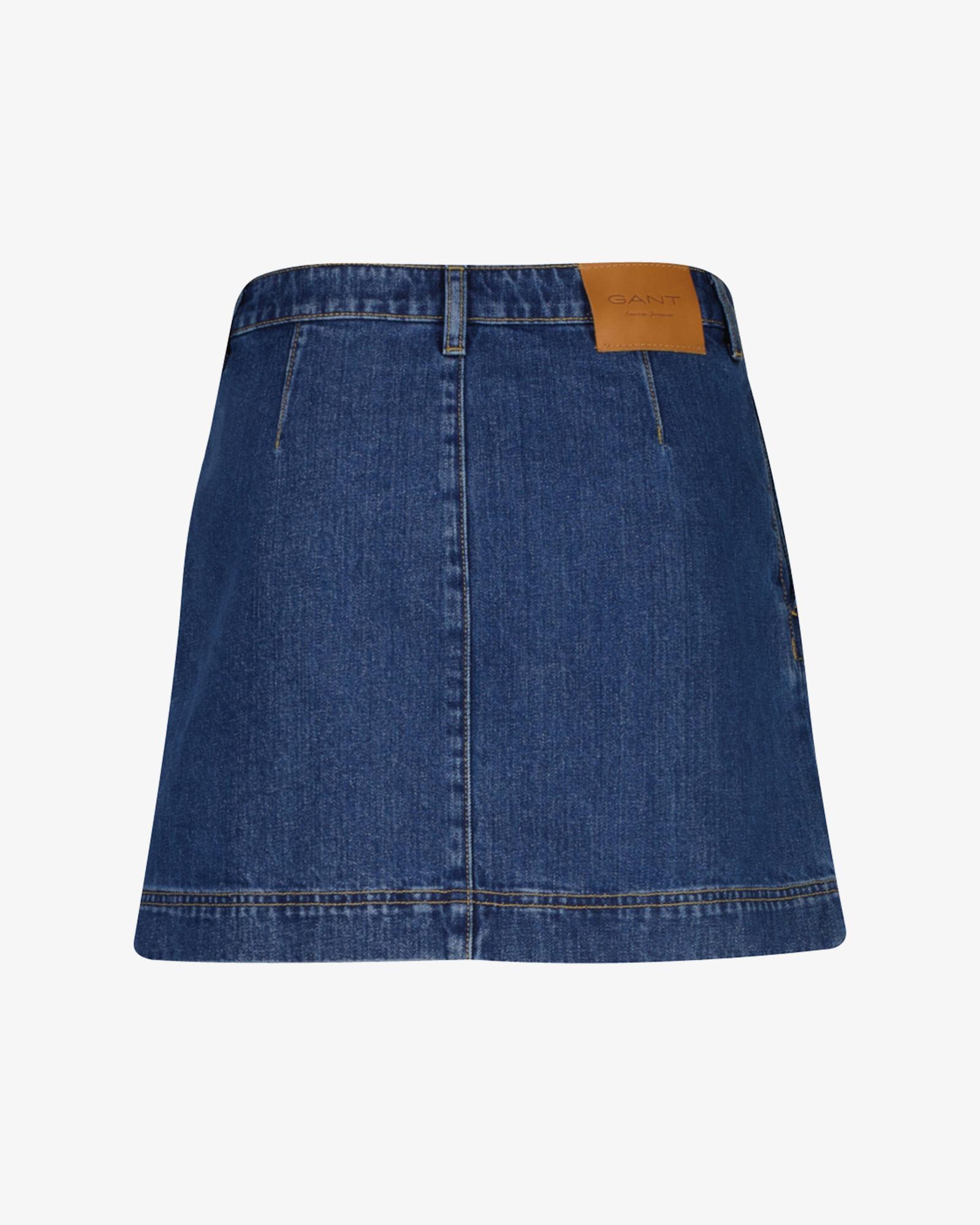 GANT Kadın Mavi Düz Etek