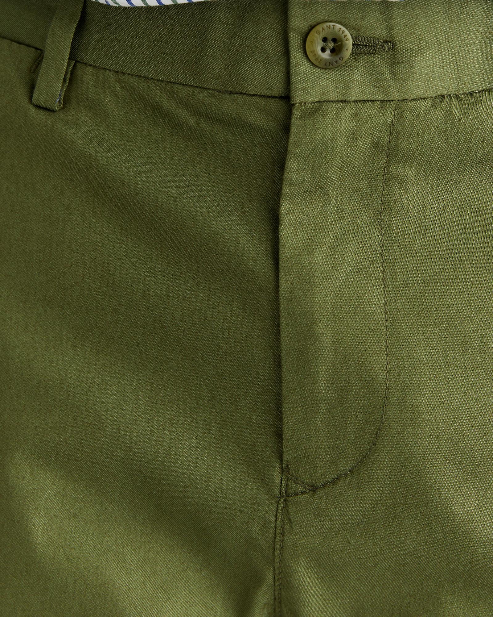 GANT Erkek Yeşil Slim Fit Pantolon