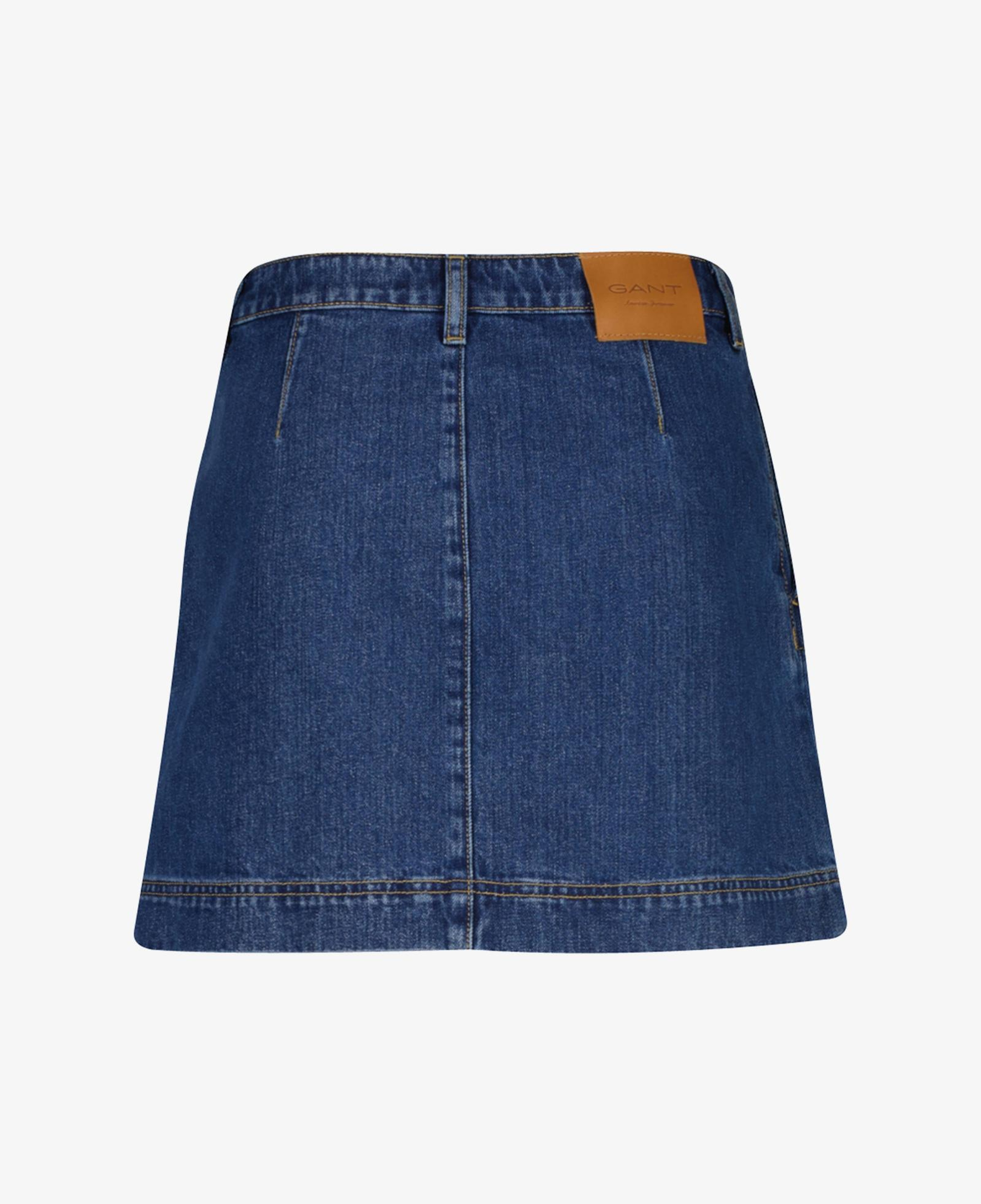 GANT Kadın Mavi Düz Etek