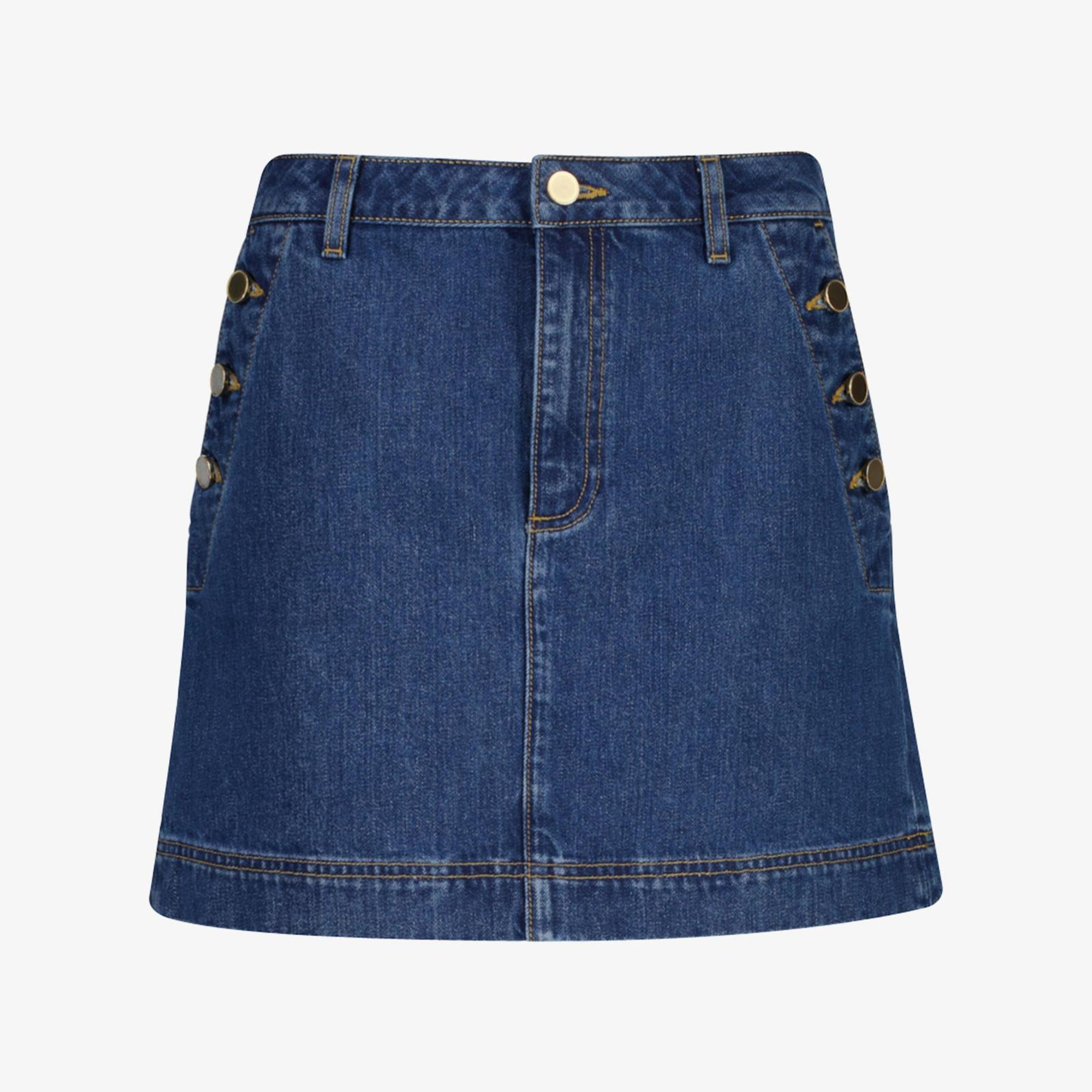 GANT Kadın Mavi Düz Etek