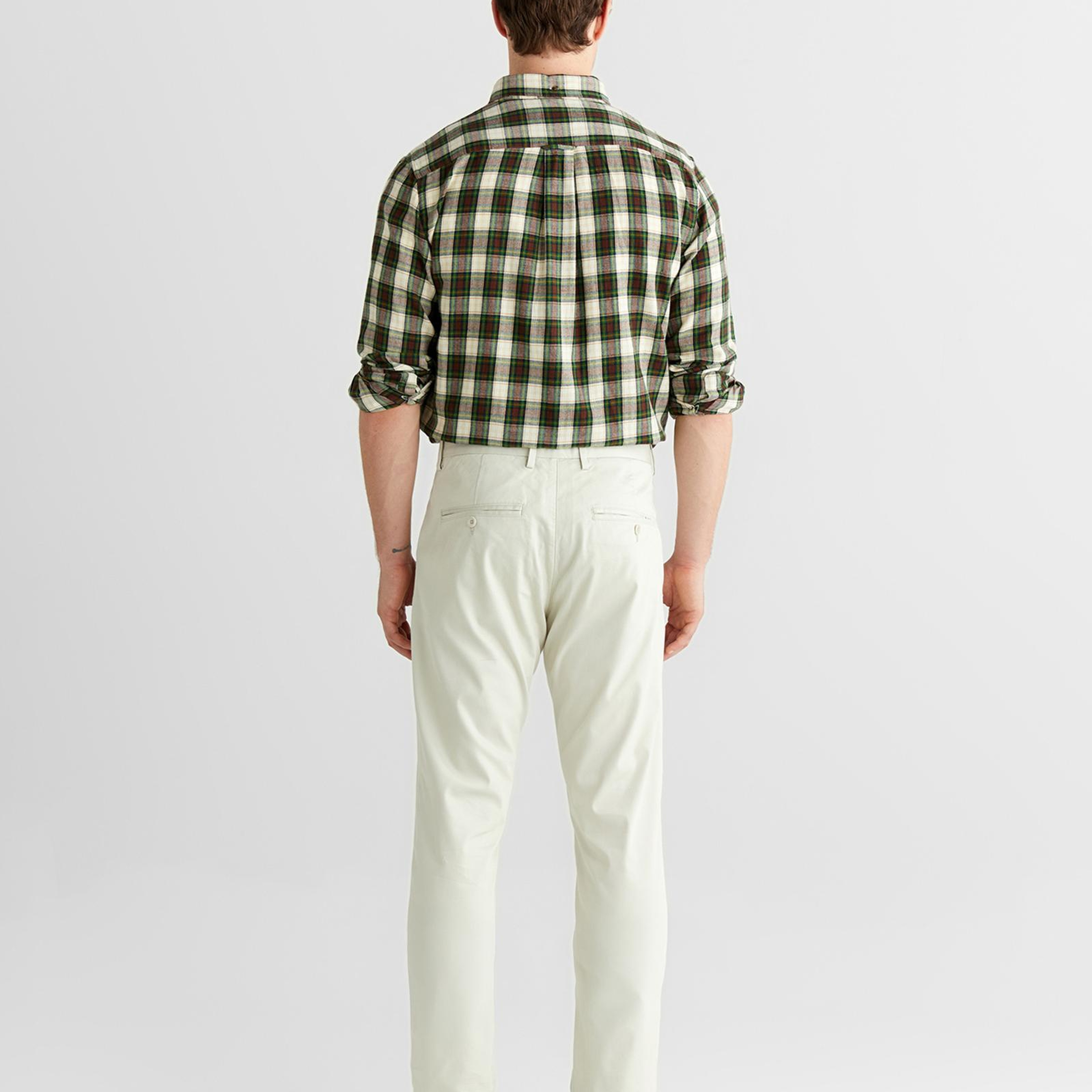 GANT Erkek Beyaz Slim Fit Pantolon