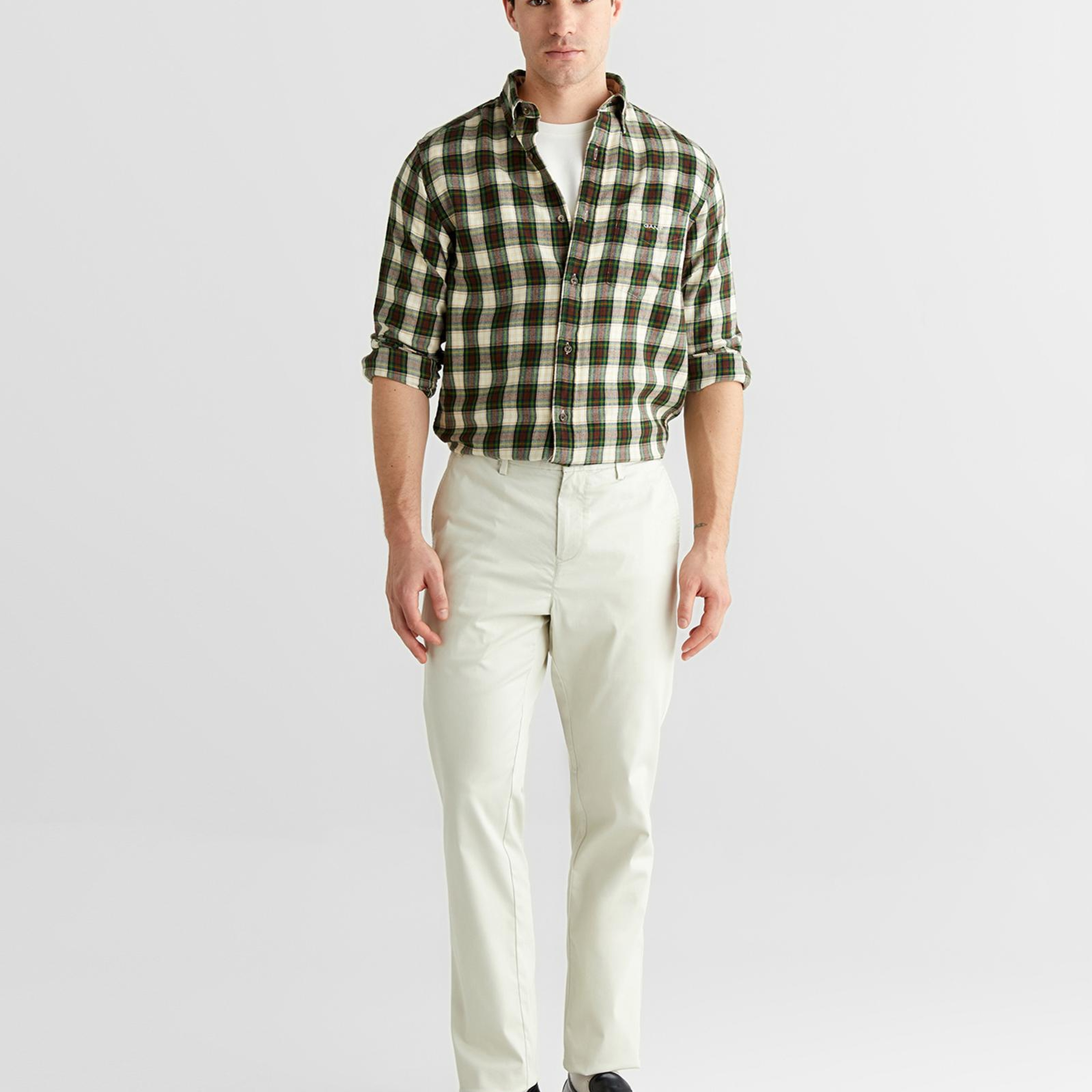 GANT Erkek Beyaz Slim Fit Pantolon