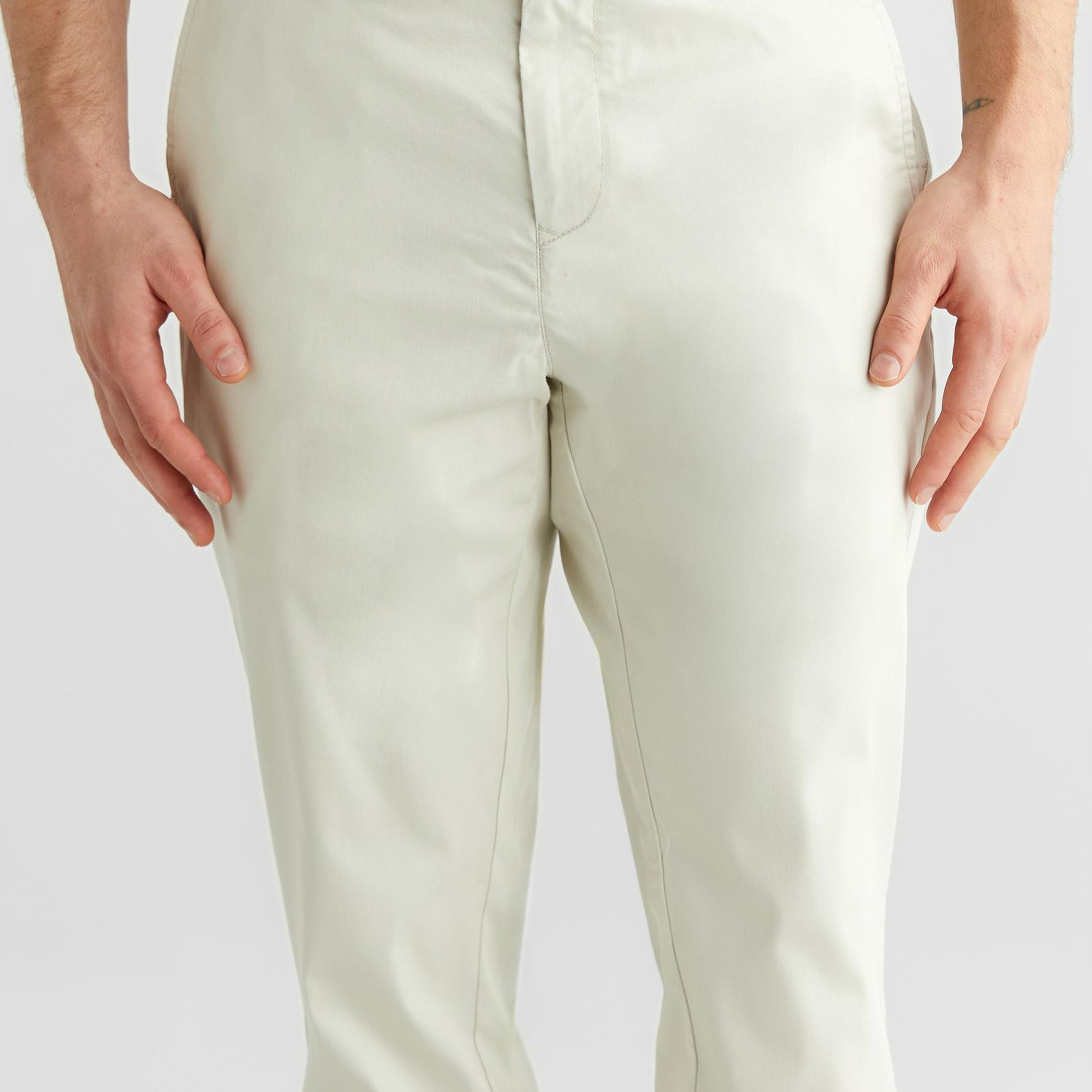 GANT Erkek Beyaz Slim Fit Pantolon