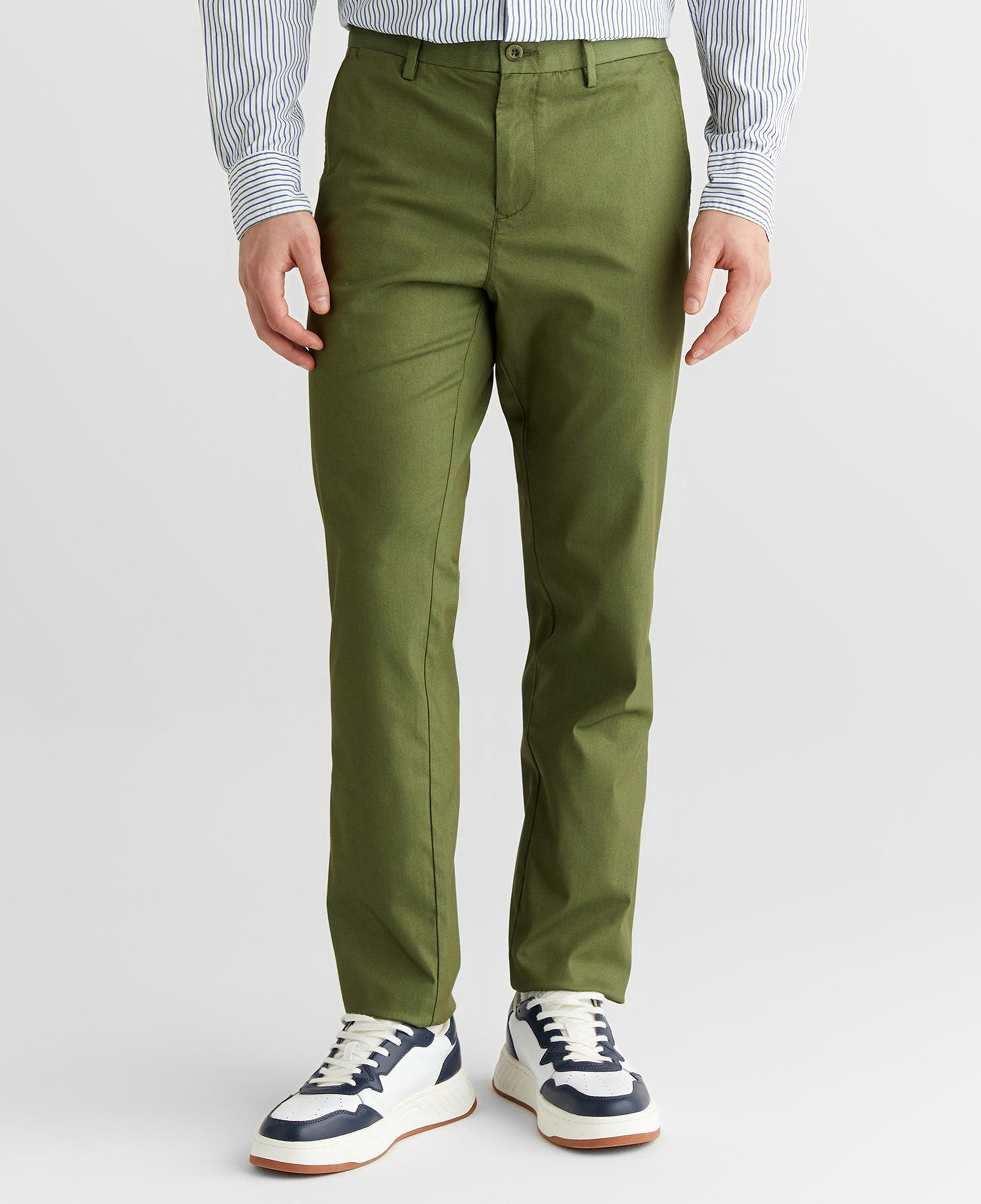 GANT Erkek Yeşil Slim Fit Pantolon