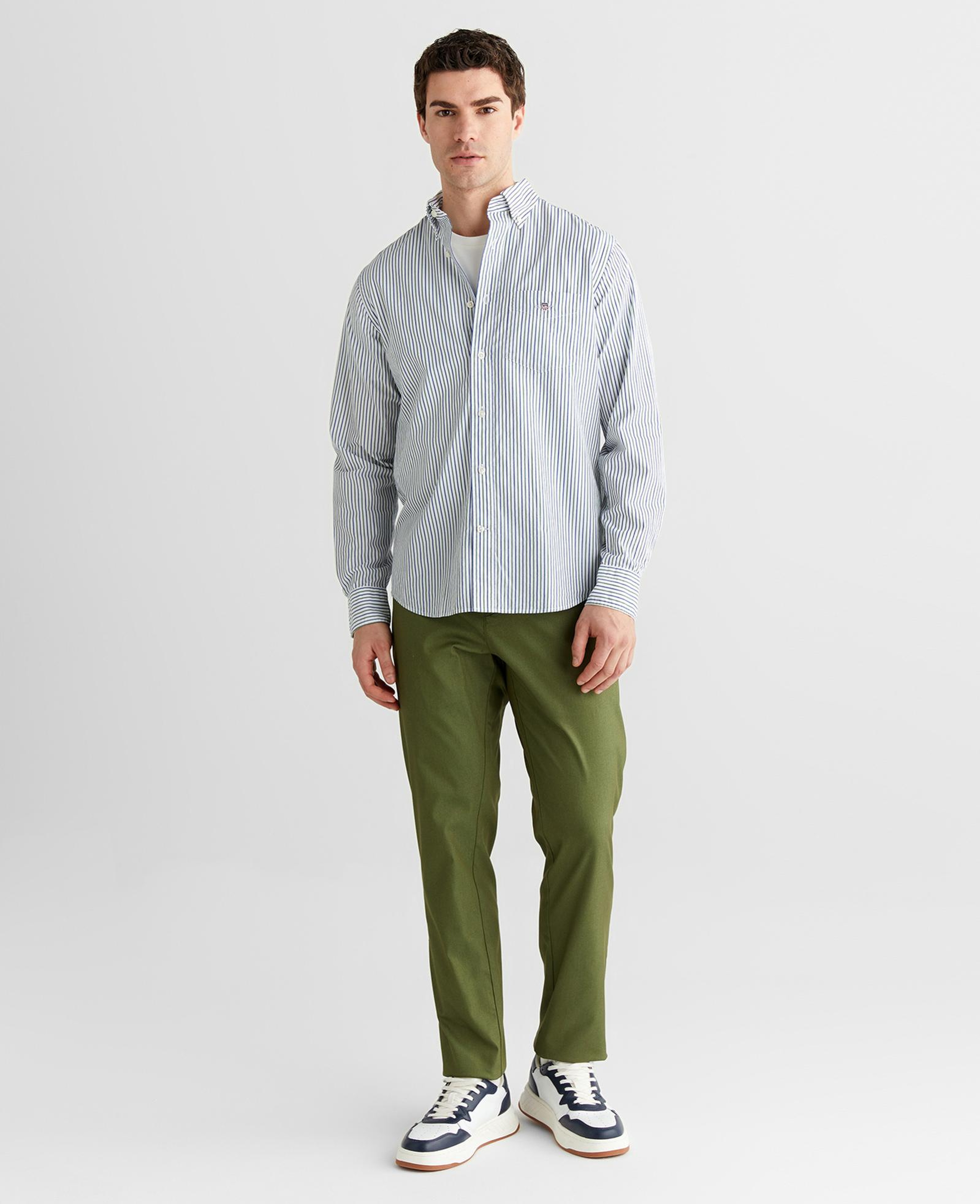 GANT Erkek Yeşil Slim Fit Pantolon