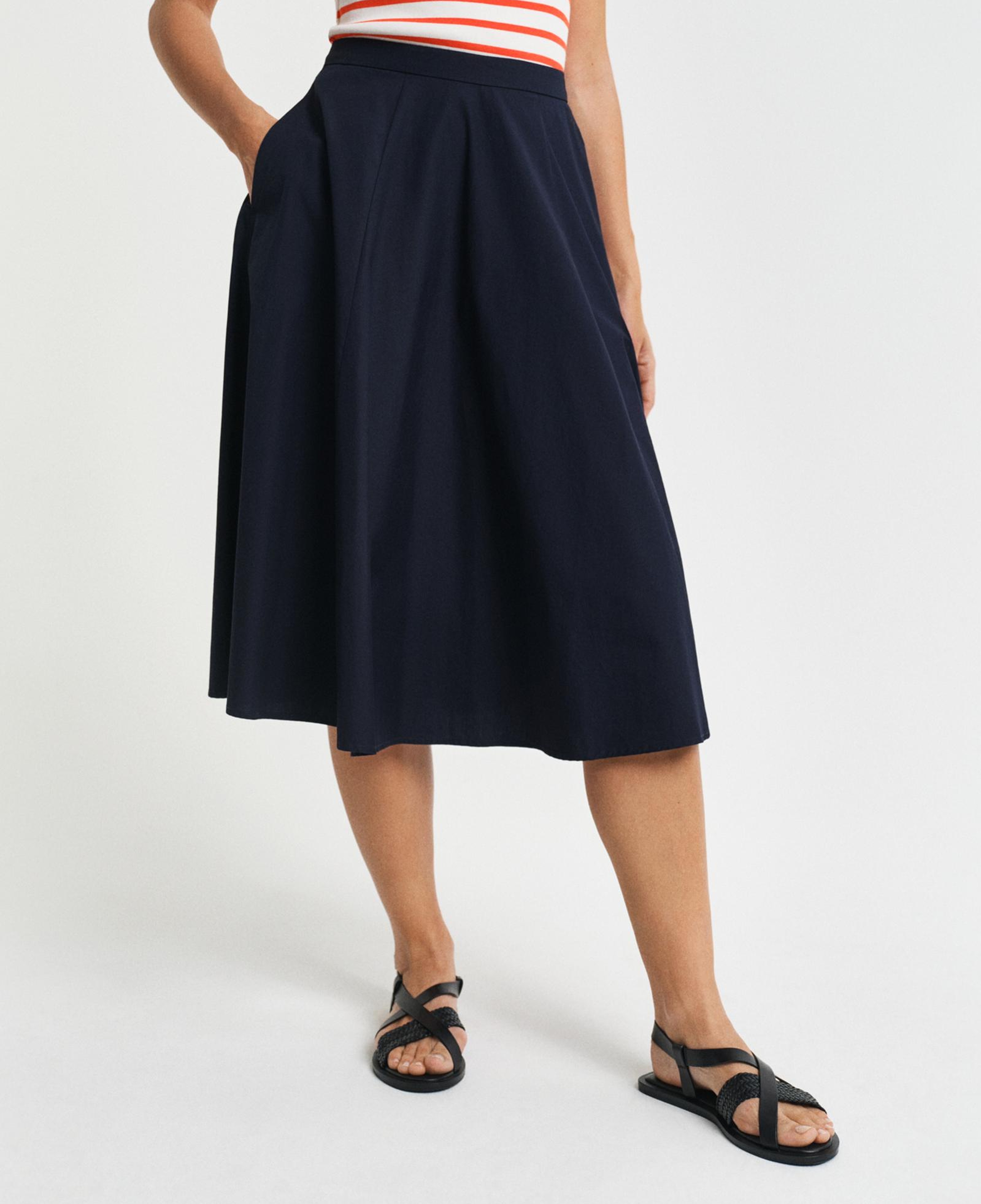 GANT Kadın Lacivert Loose Fit Etek