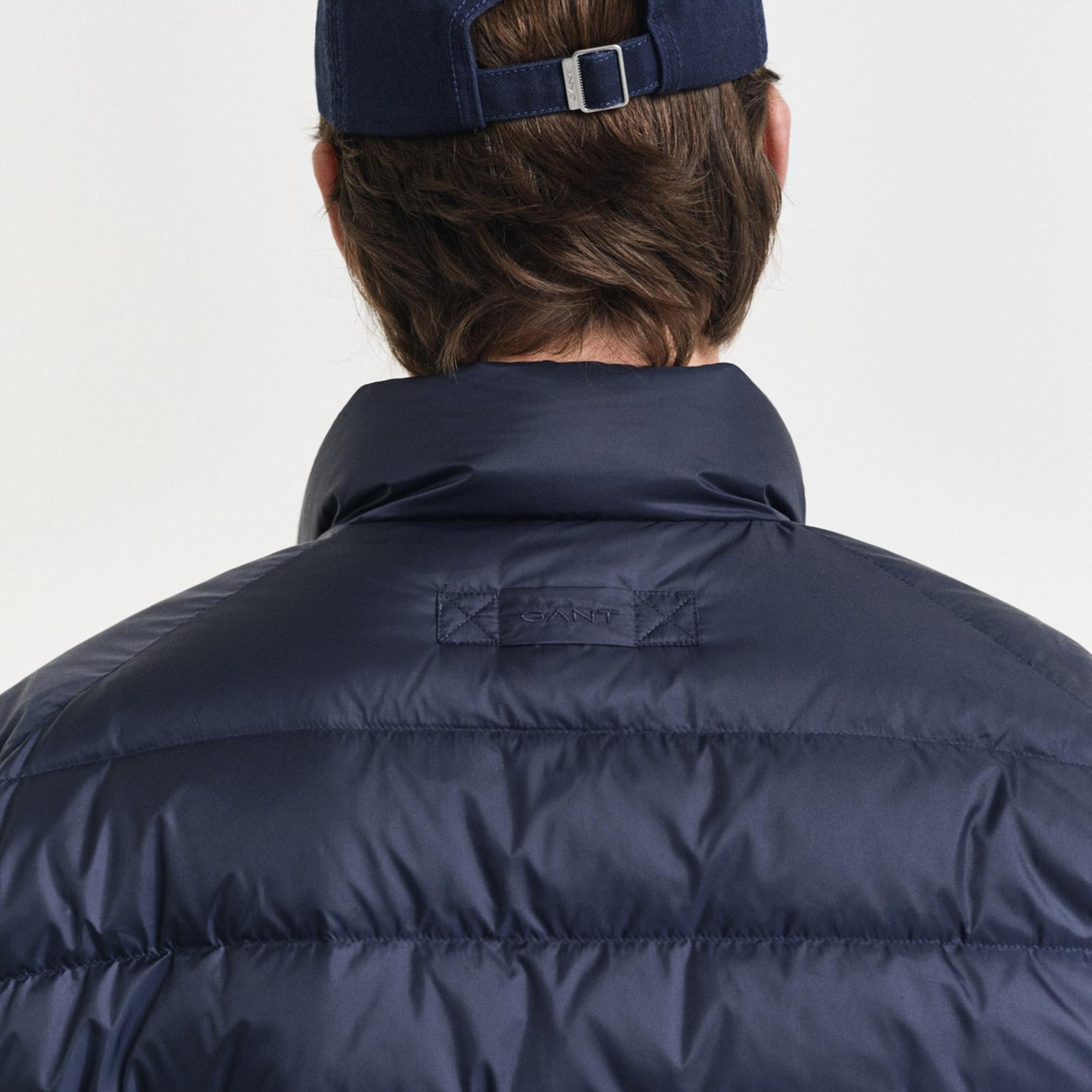 GANT Erkek Lacivert Regular Fit Dik Yaka Kaz Tüyü Mont