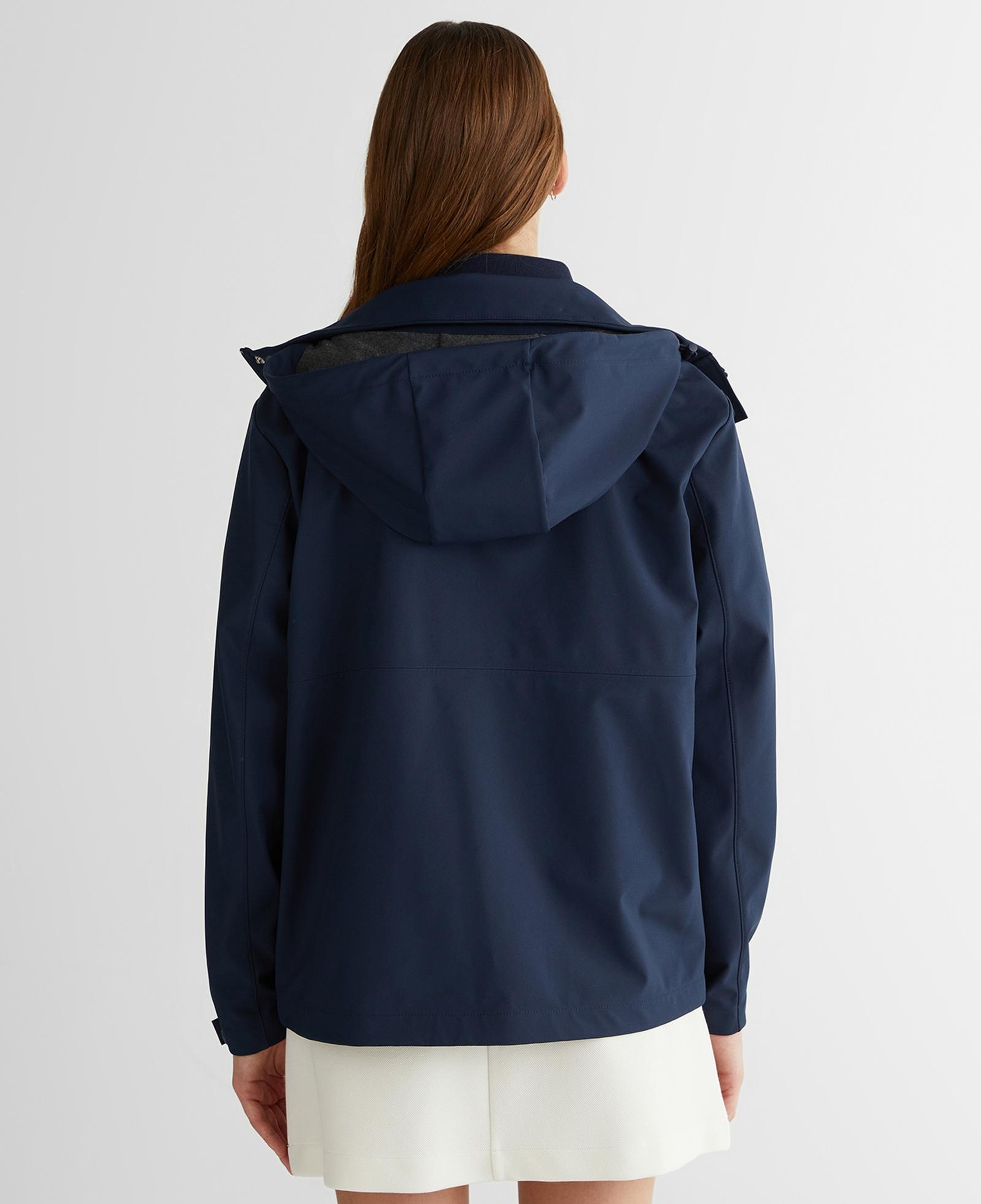 GANT Kadın Lacivert Kapüşonlu Logolu Ceket