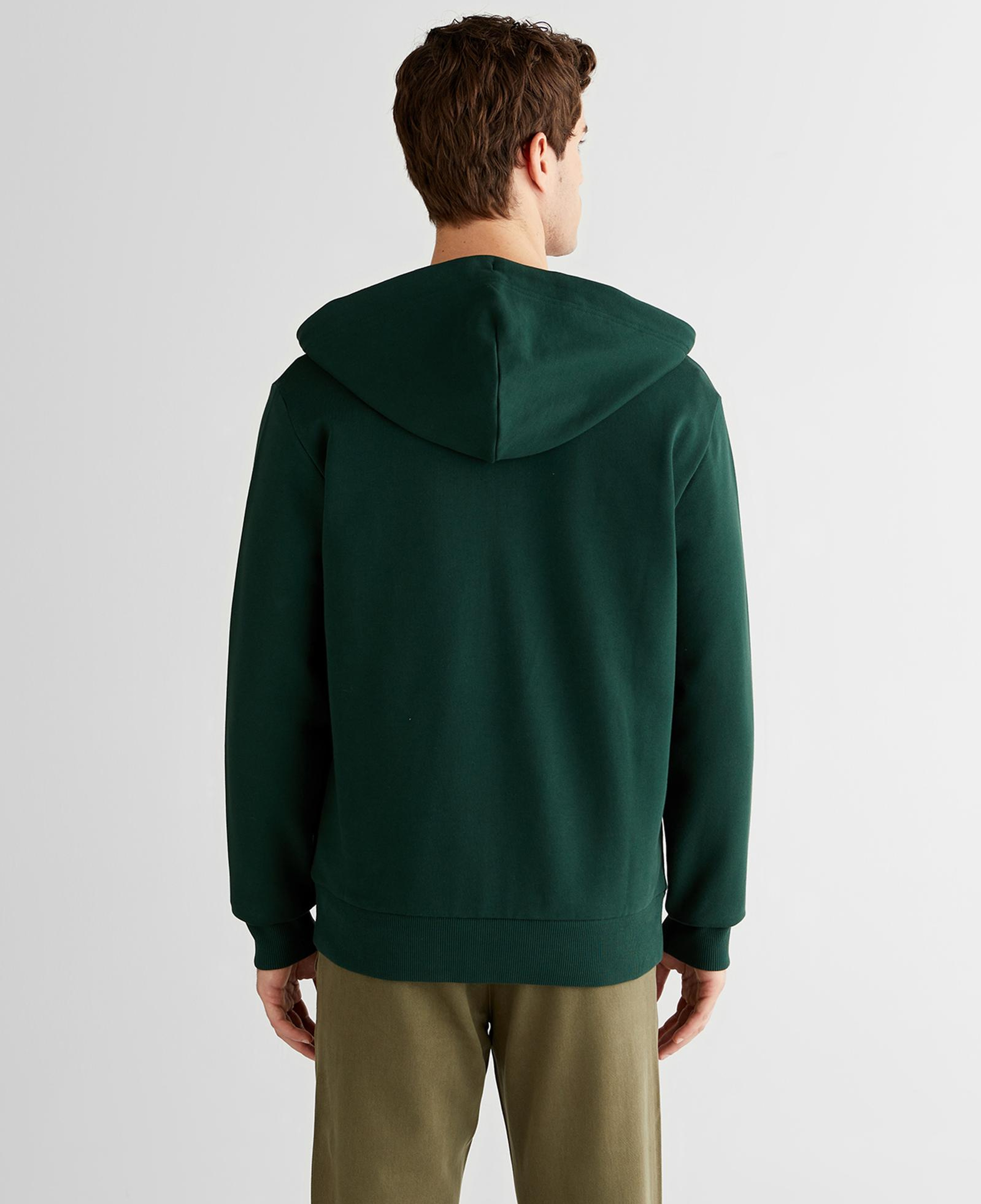 GANT Erkek Yeşil Regular Fit Kapüşonlu Sweatshirt