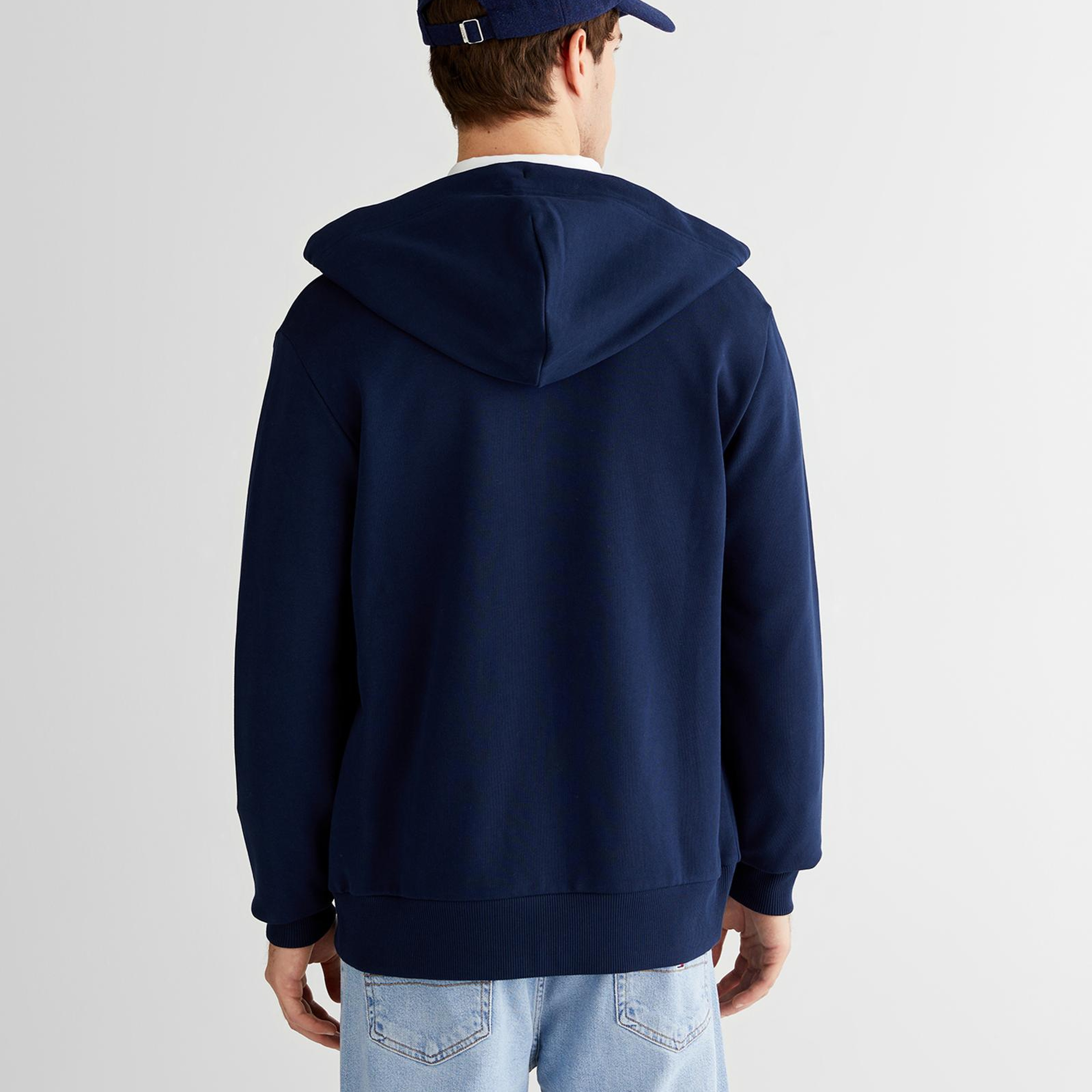 GANT Erkek Lacivert Regular Fit Kapüşonlu Sweatshirt