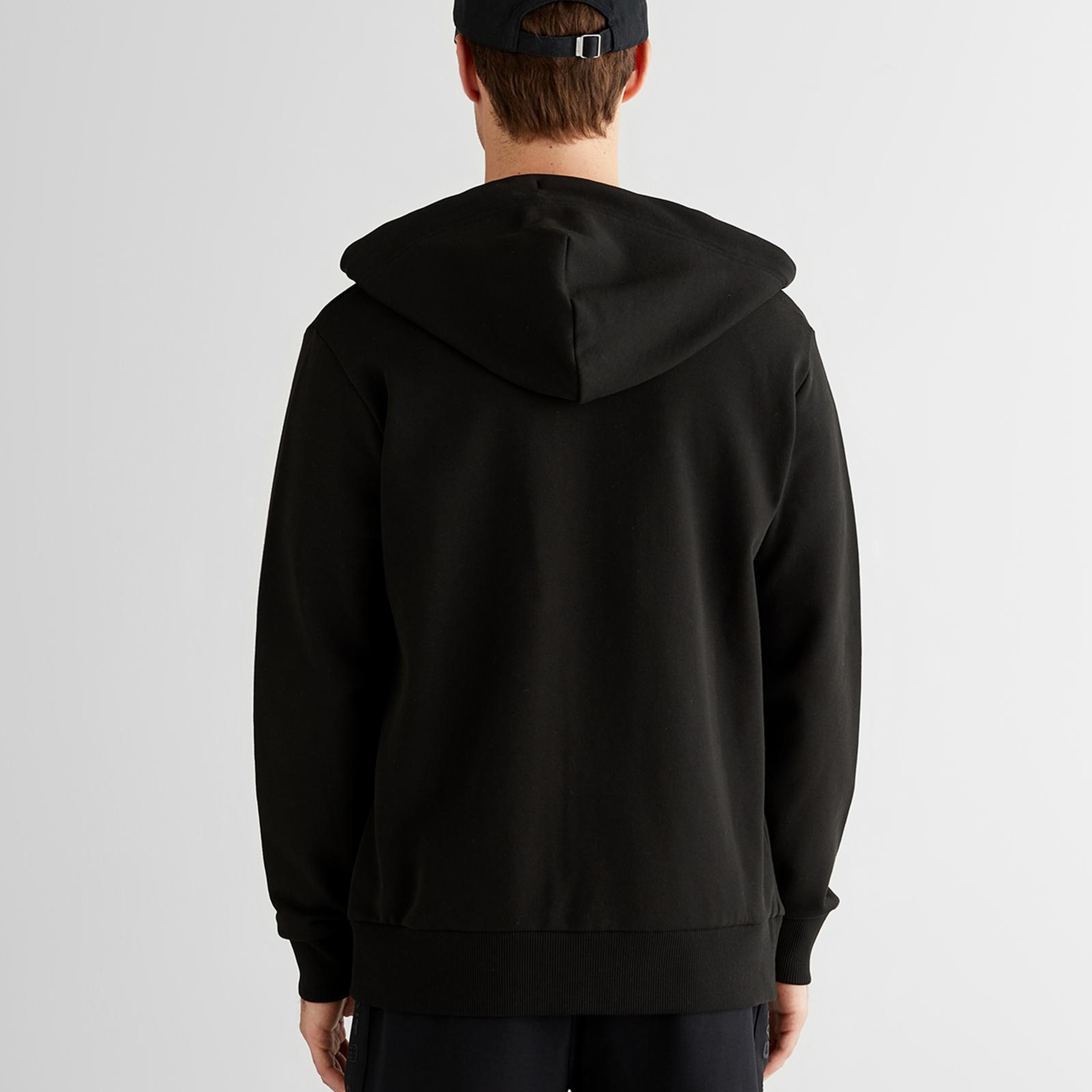 GANT Erkek Siyah Regular Fit Kapüşonlu Sweatshirt