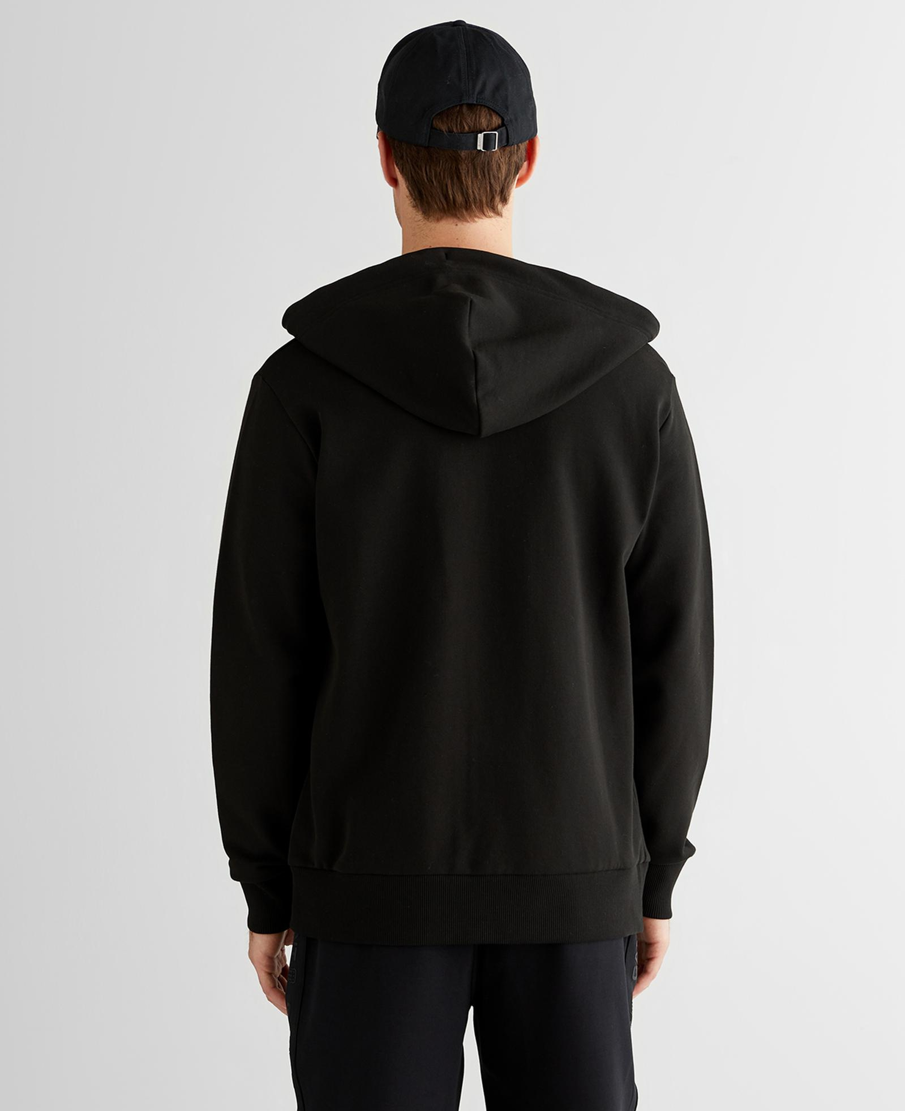 GANT Erkek Siyah Regular Fit Kapüşonlu Sweatshirt