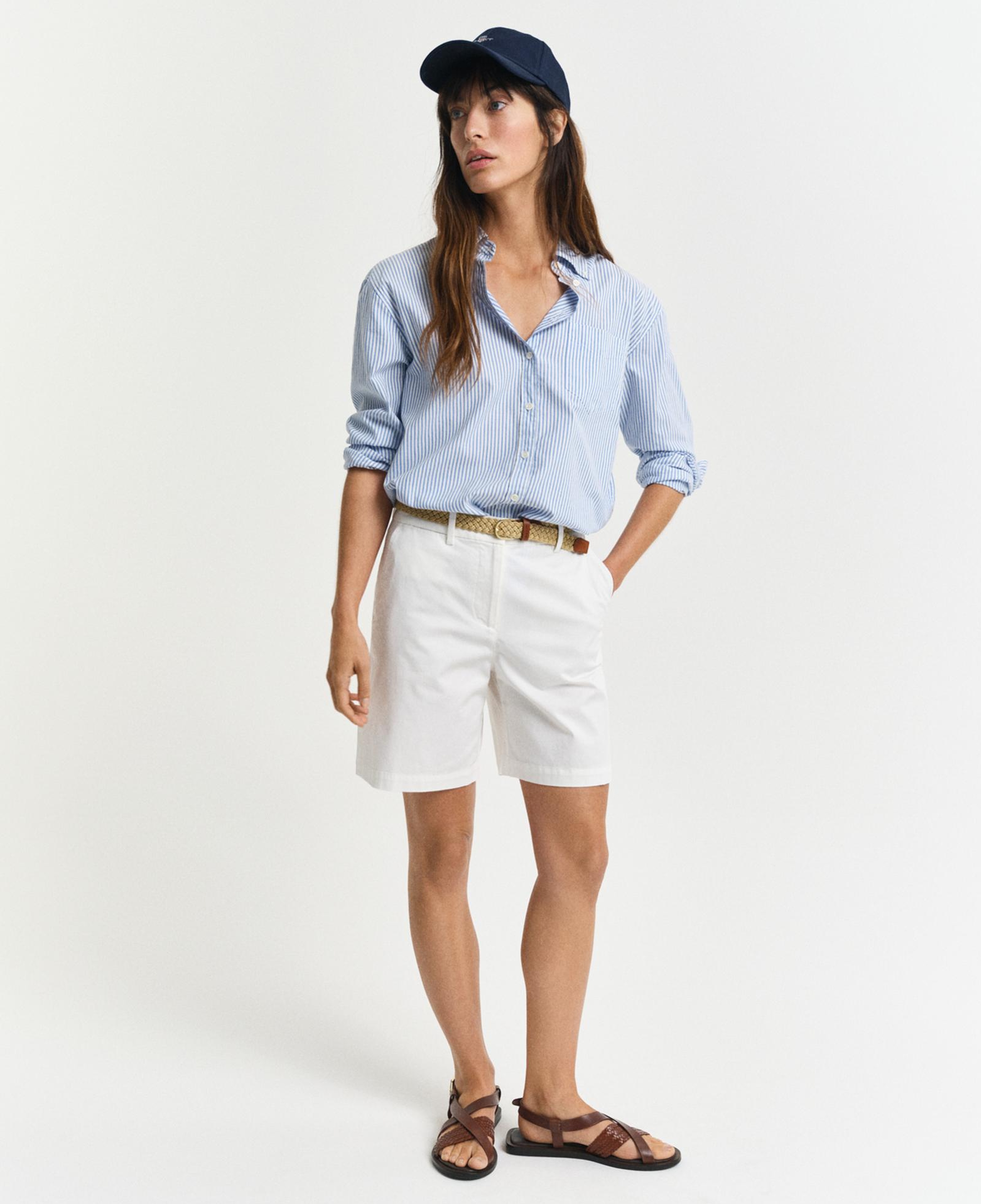 GANT Kadın Beyaz Regular Fit Şort