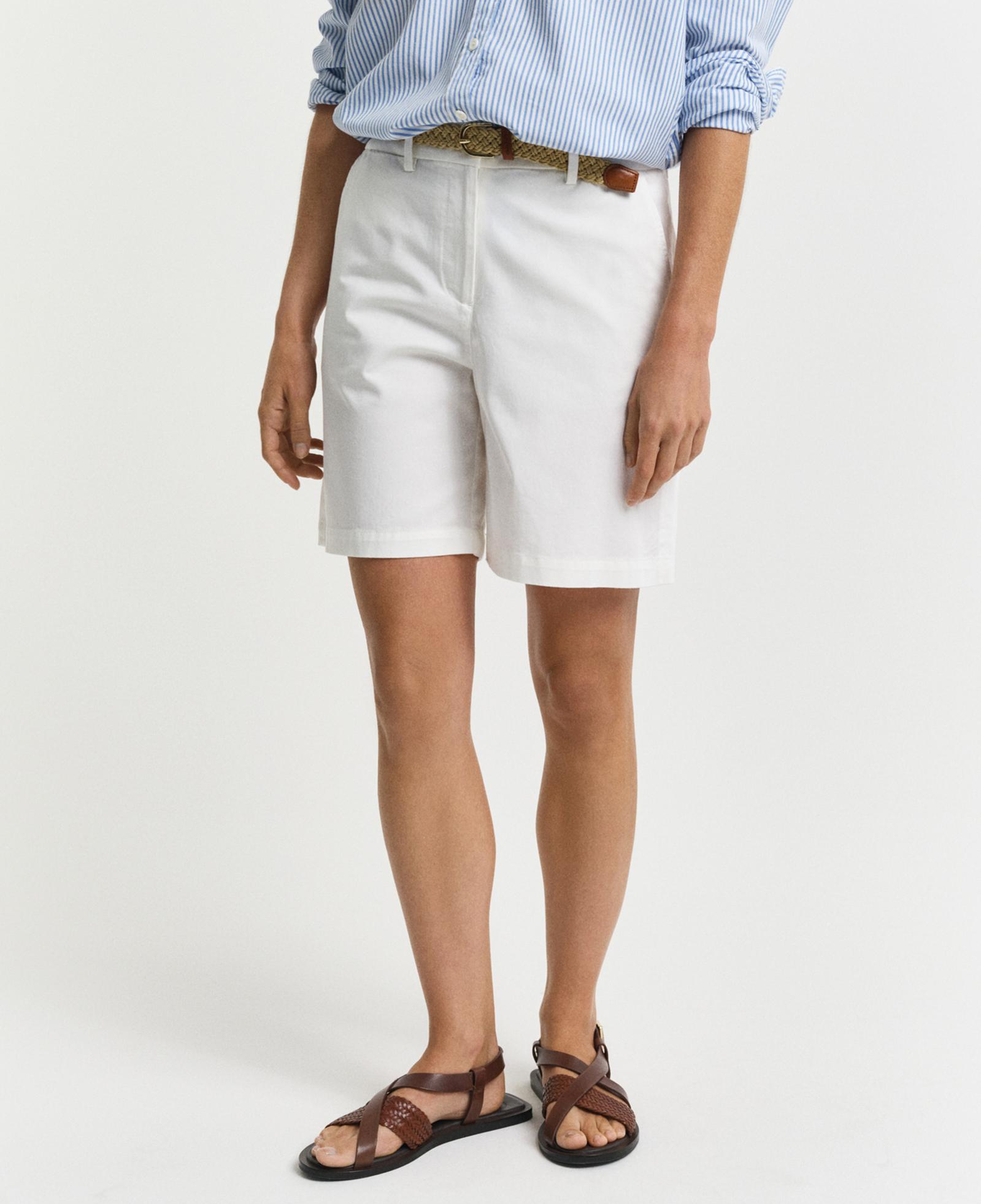 GANT Kadın Beyaz Regular Fit Şort