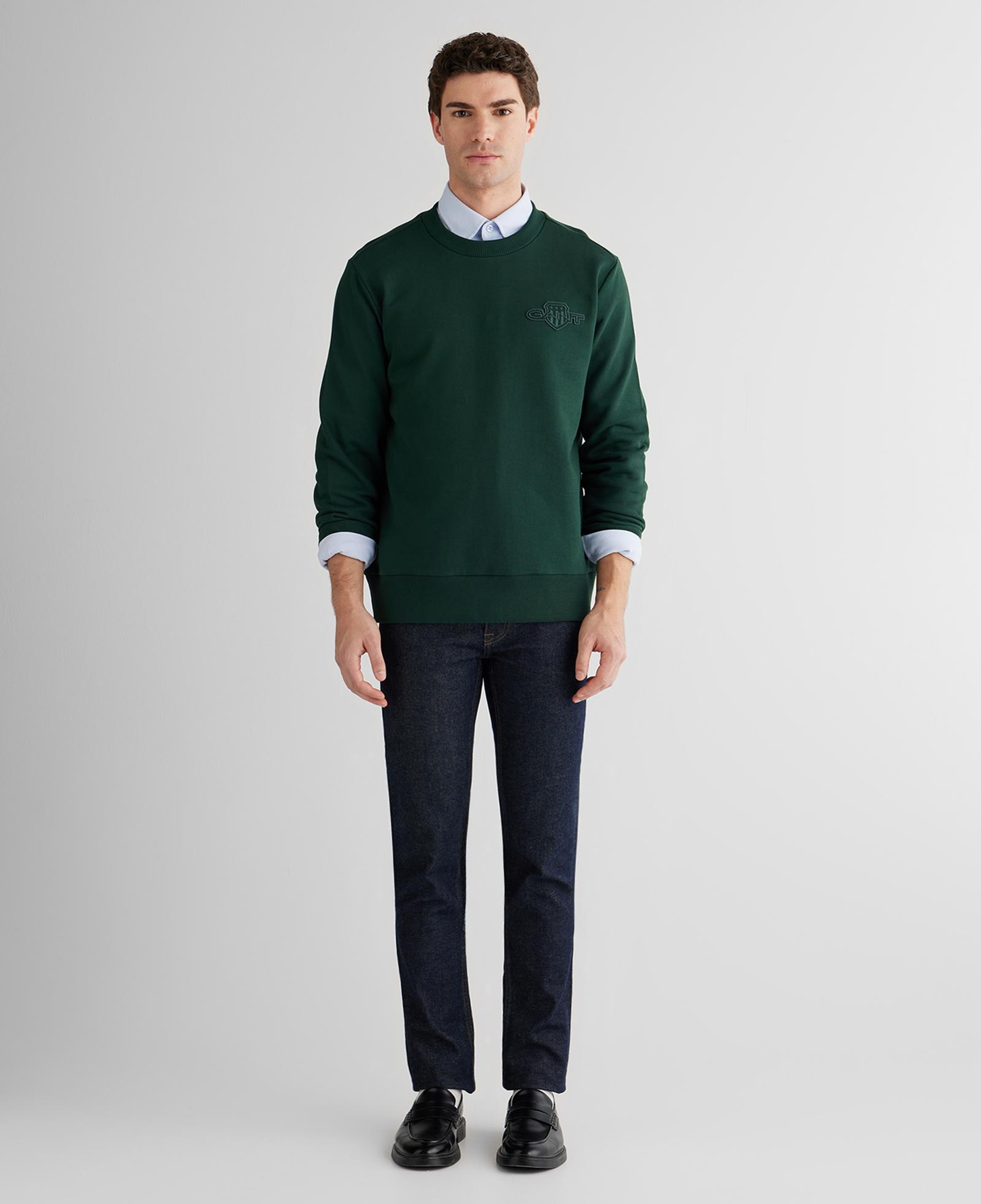 GANT Erkek Yeşil Regular Fit Sweatshirt