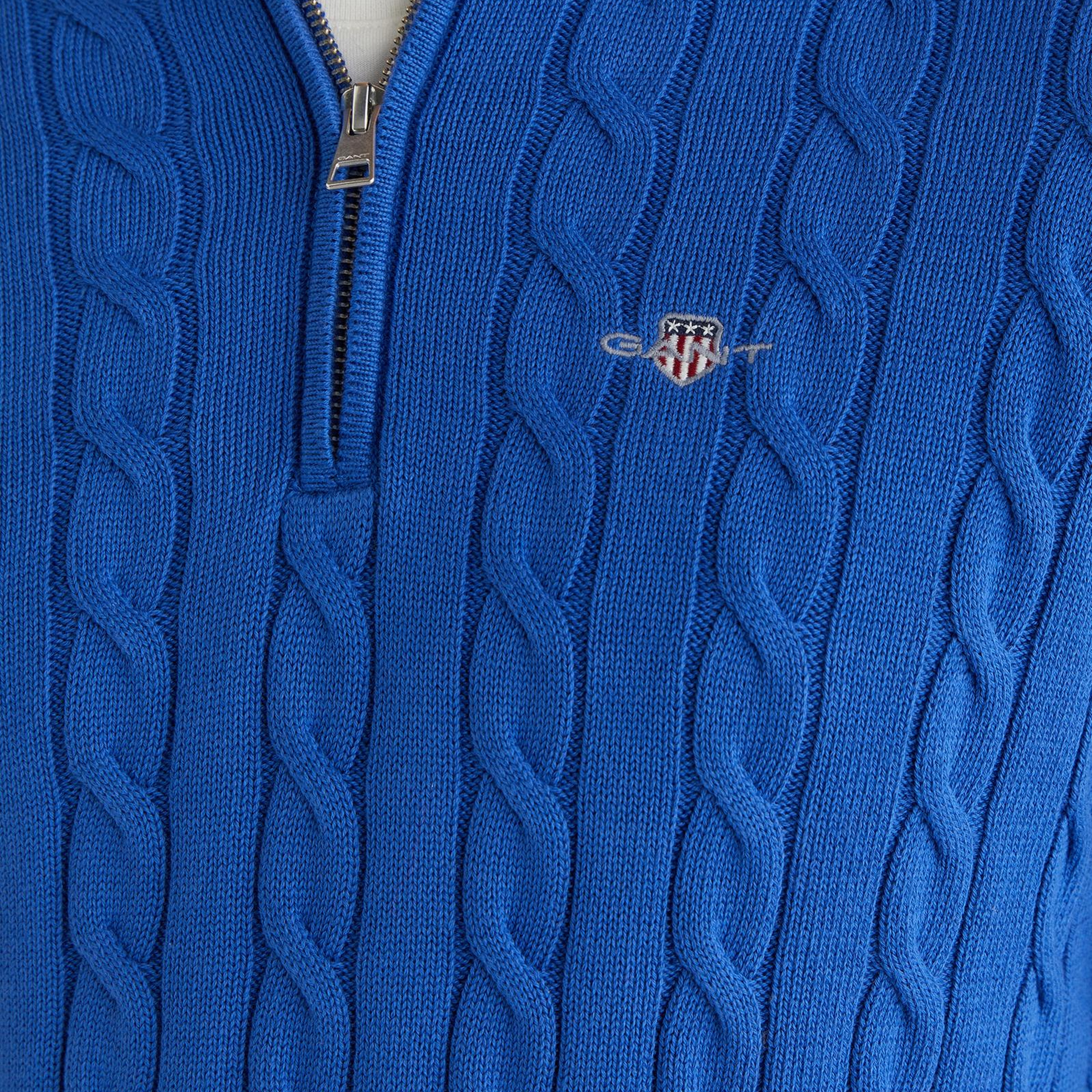 GANT Erkek Mavi Regular Fit Kazak