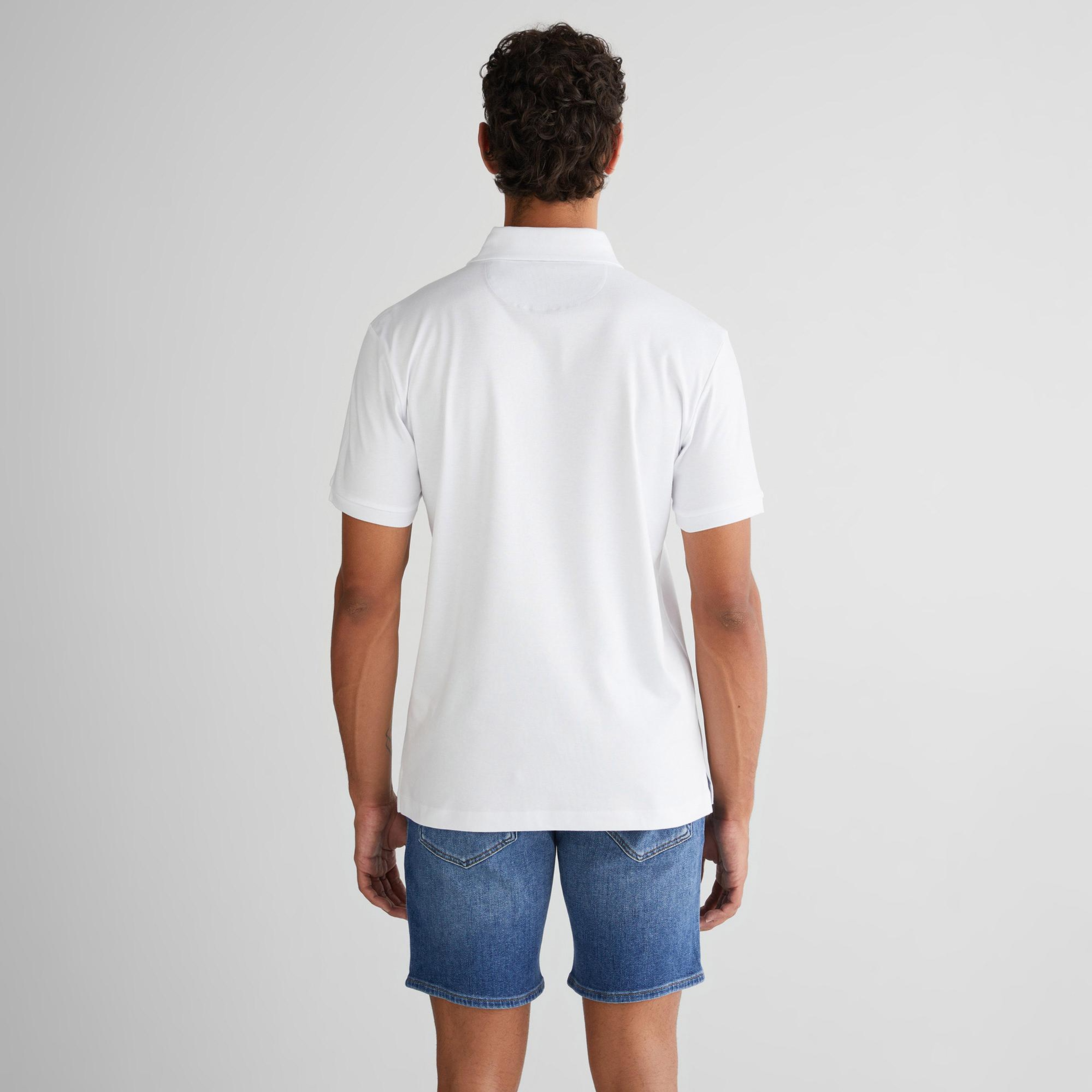 GANT Erkek Beyaz Slim Fit Polo