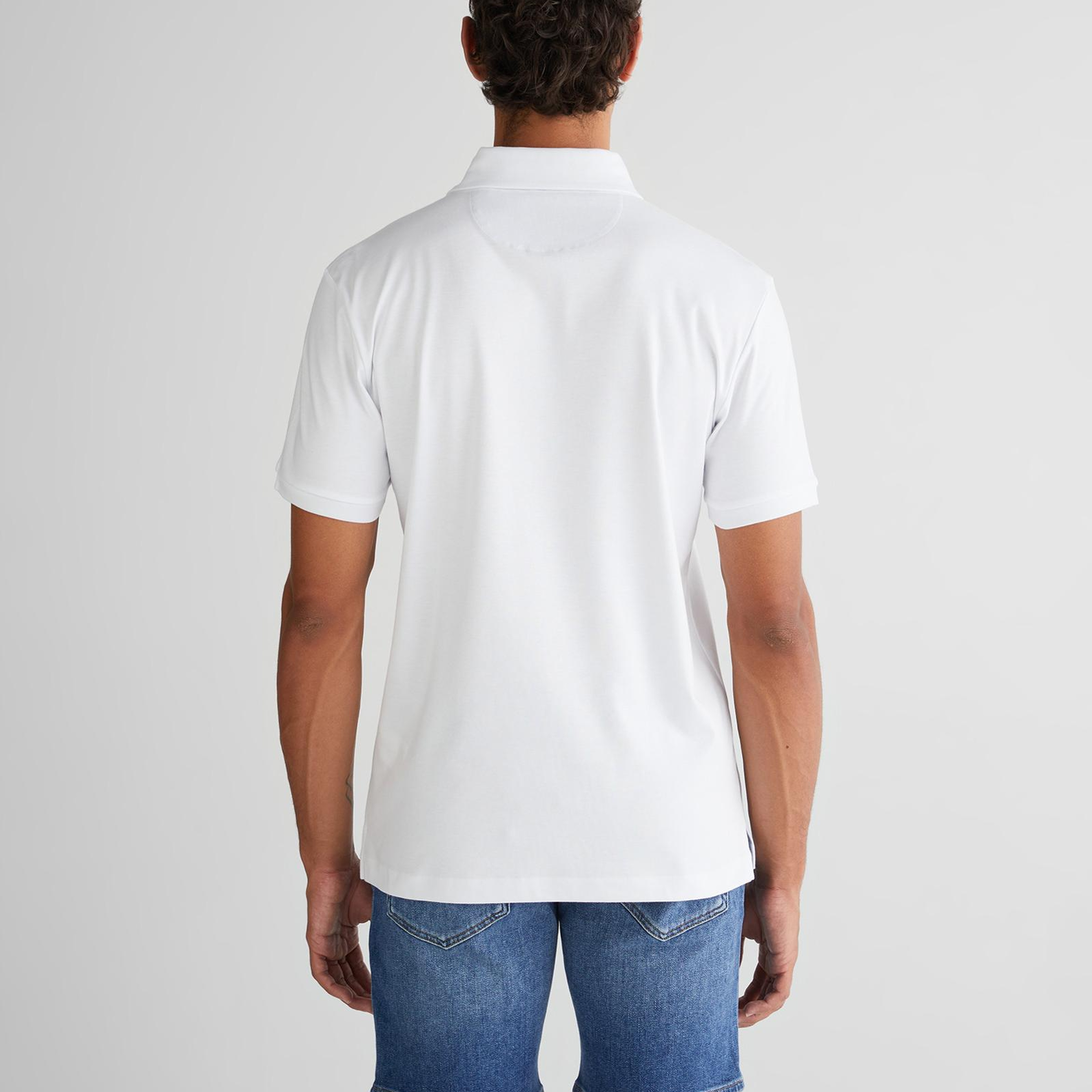 GANT Erkek Beyaz Slim Fit Polo