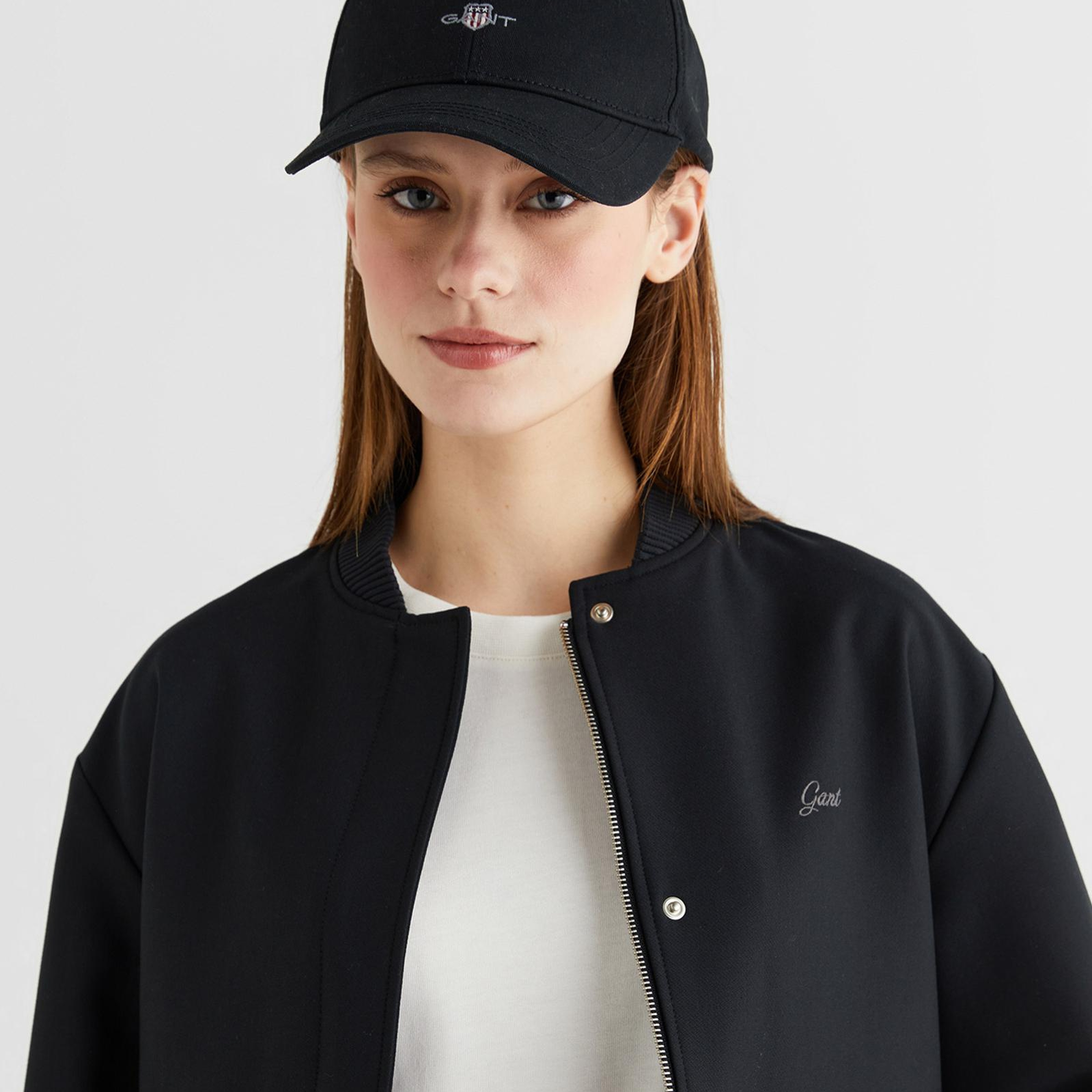 GANT Kadın Siyah Dik Yaka Ceket