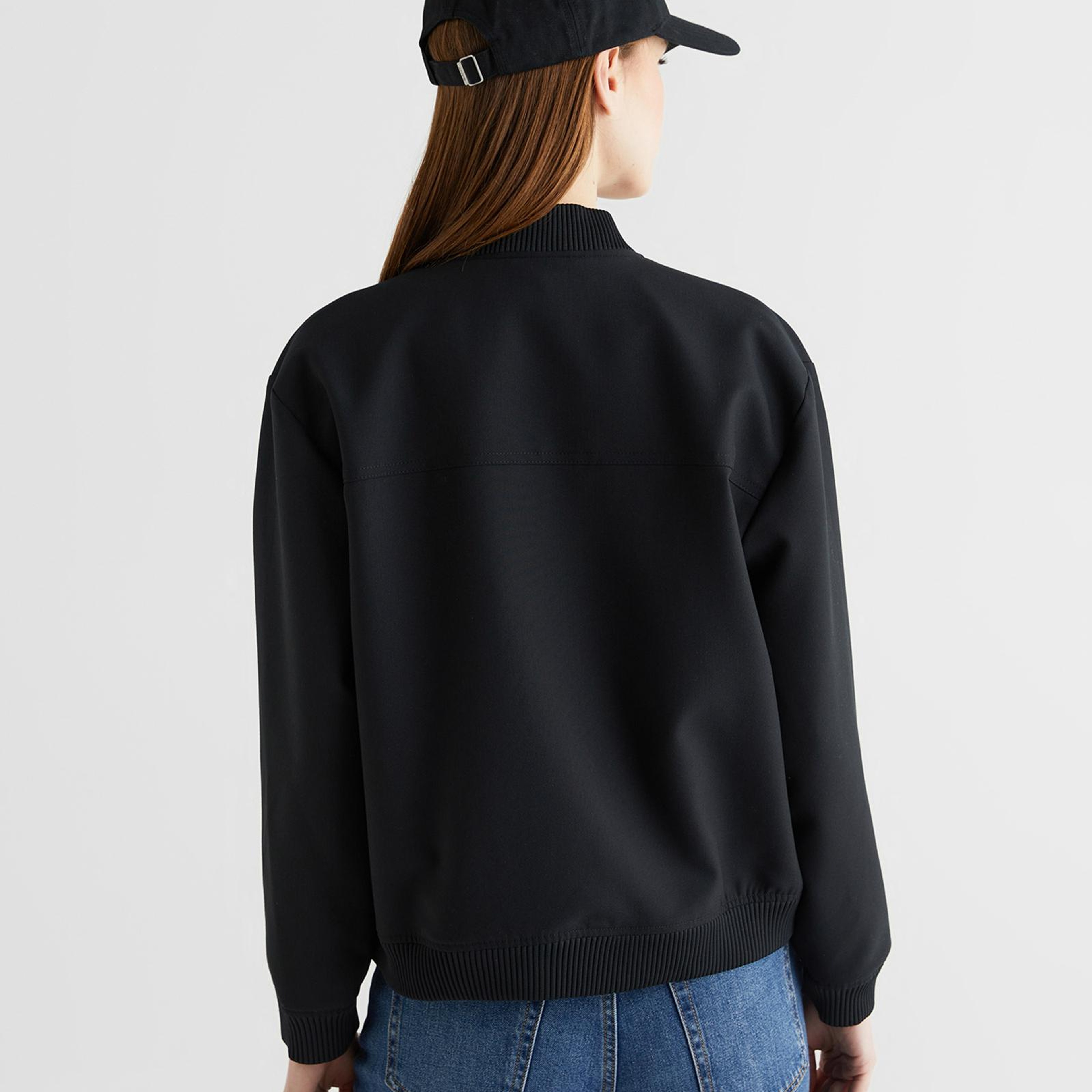 GANT Kadın Siyah Dik Yaka Ceket