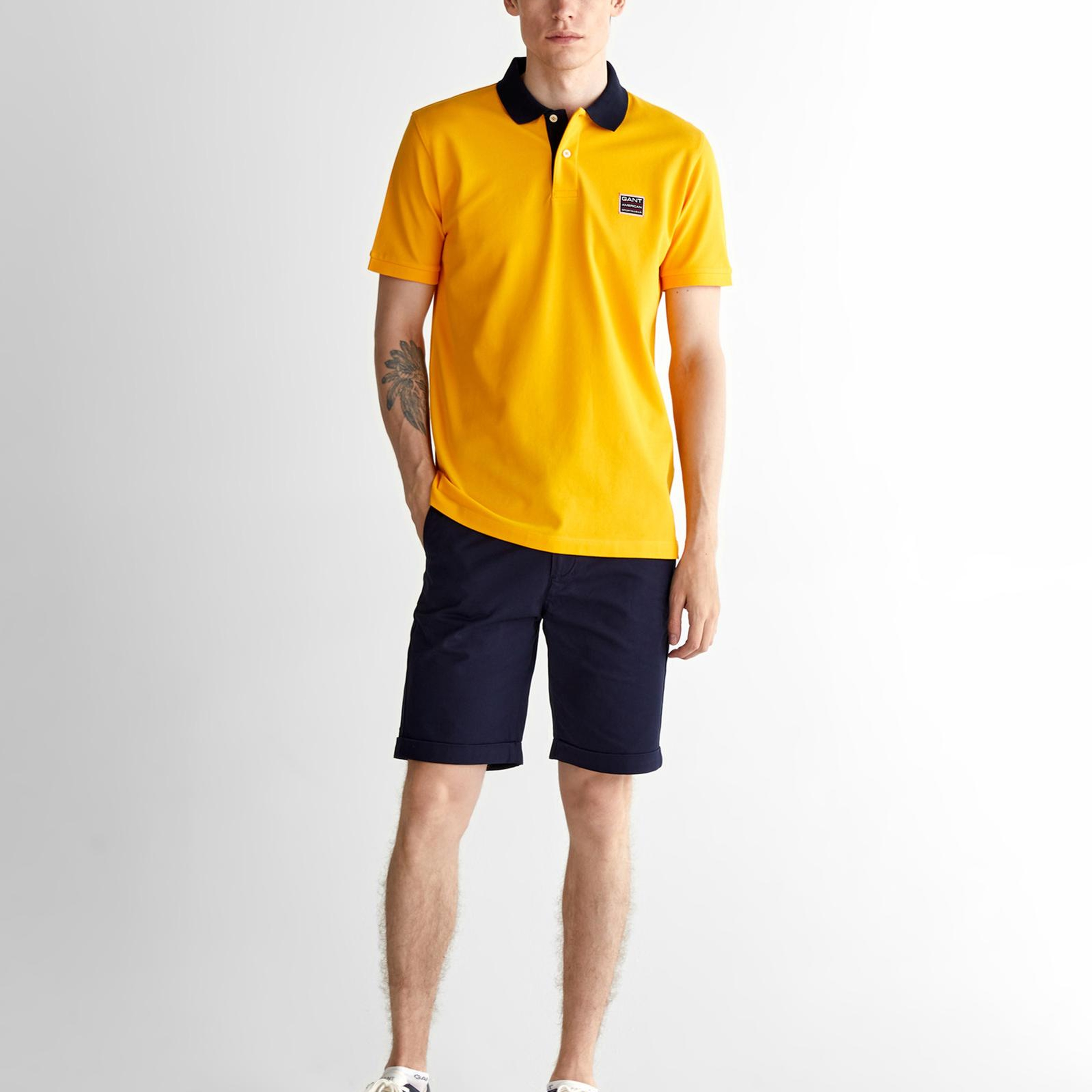 GANT Erkek Sarı Regular Fit Polo