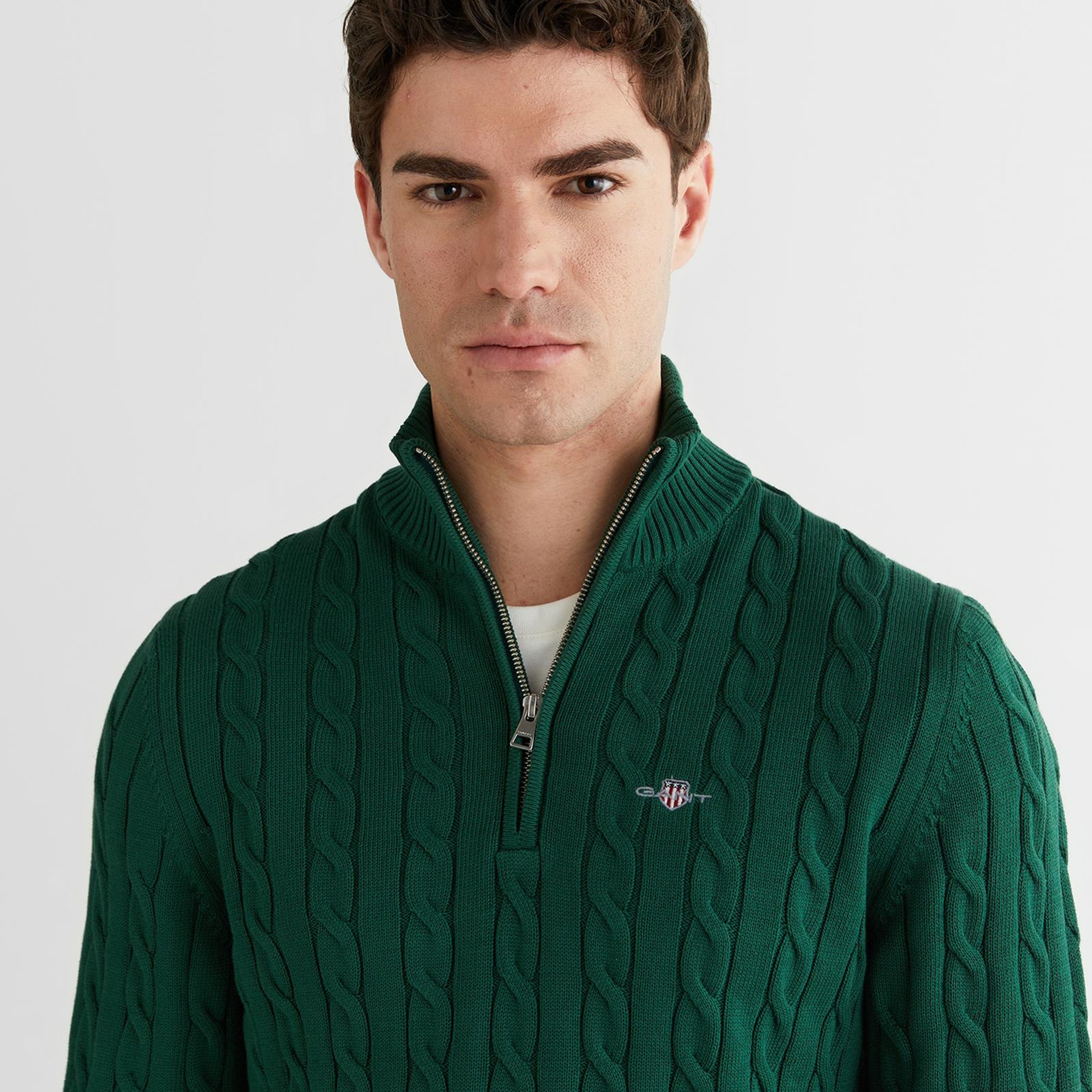 GANT Erkek Yeşil Regular Fit Kazak