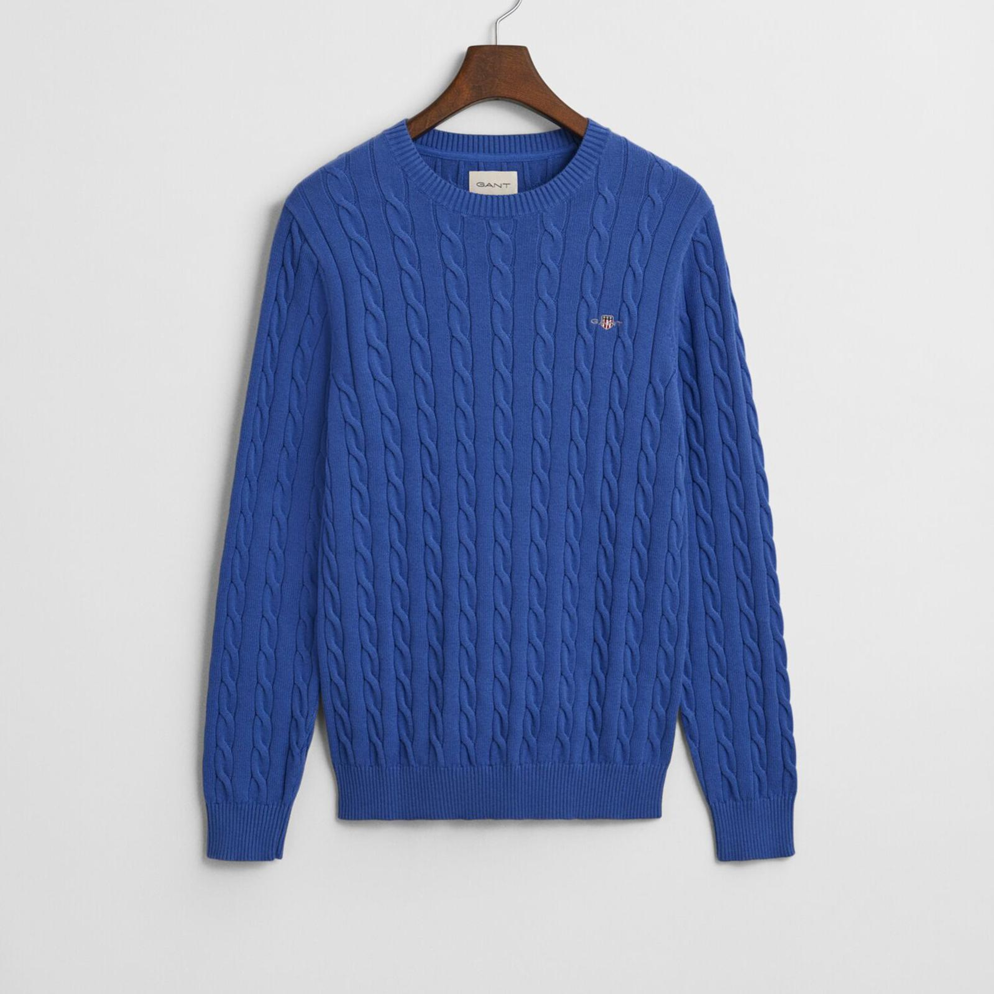 GANT Erkek Mavi Regular Fit Triko