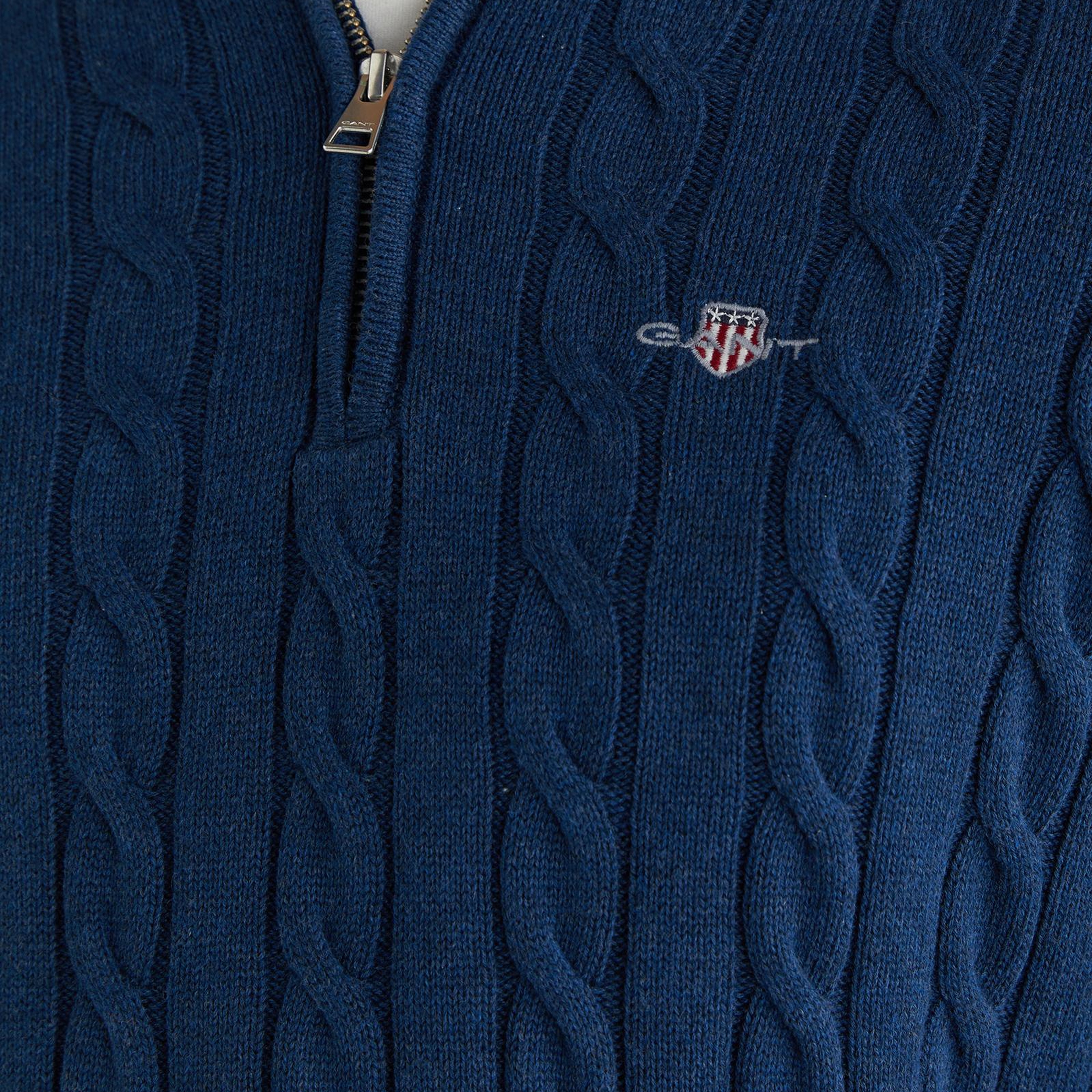 GANT Erkek Mavi Regular Fit Kazak