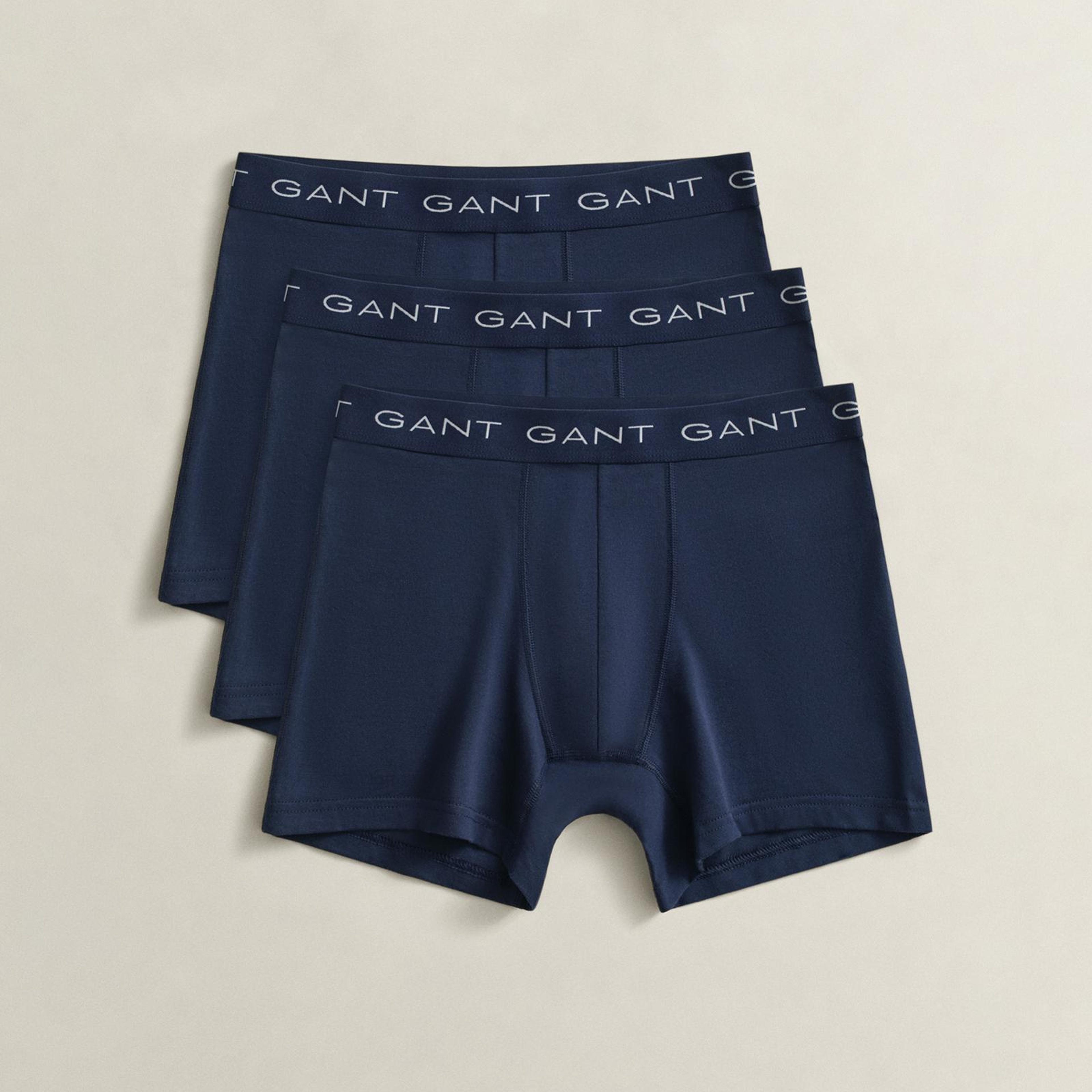 GANT Erkek Lacivert Düz Boxer