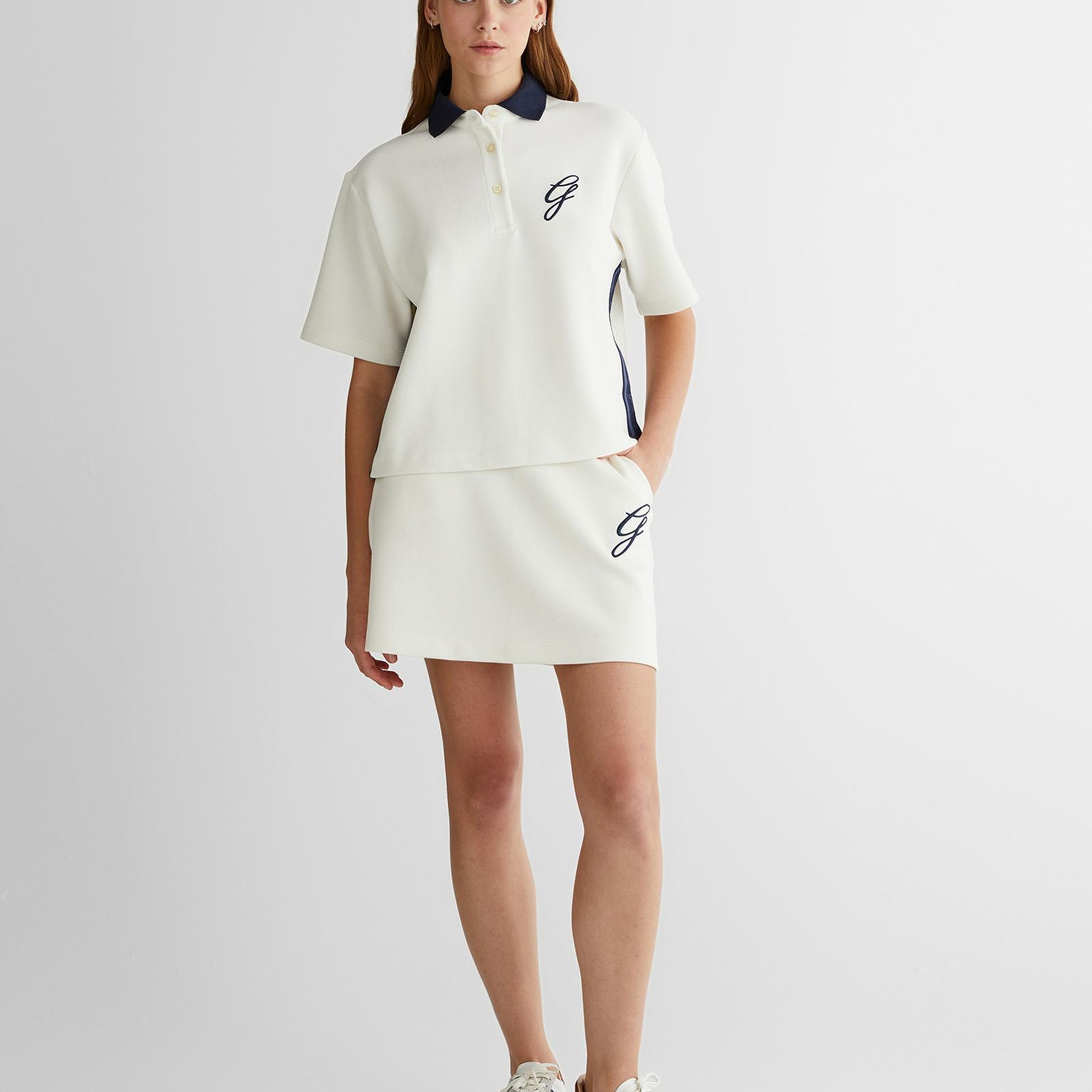 GANT Kadın Krem Logolu Etek