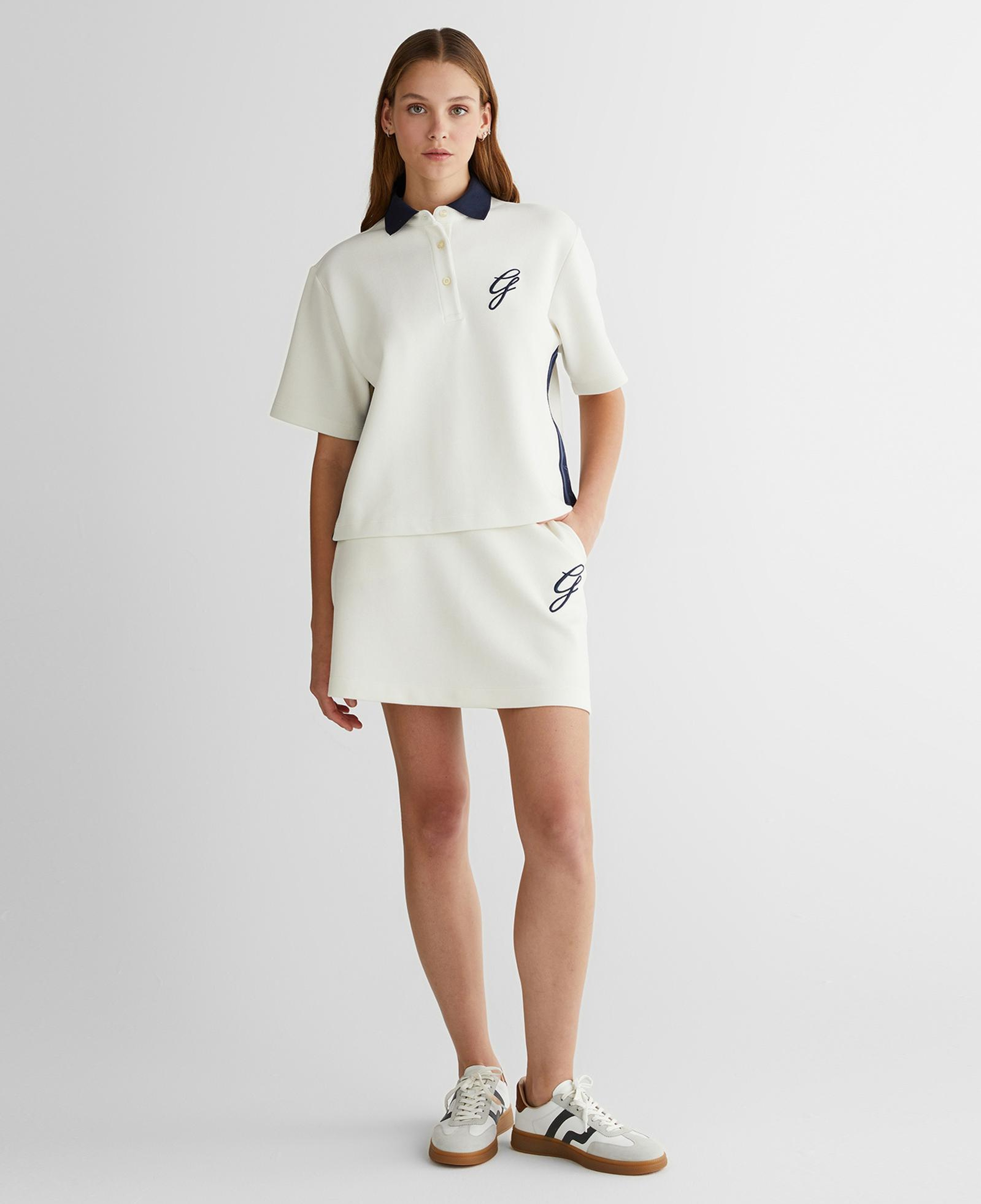 GANT Kadın Krem Logolu Etek