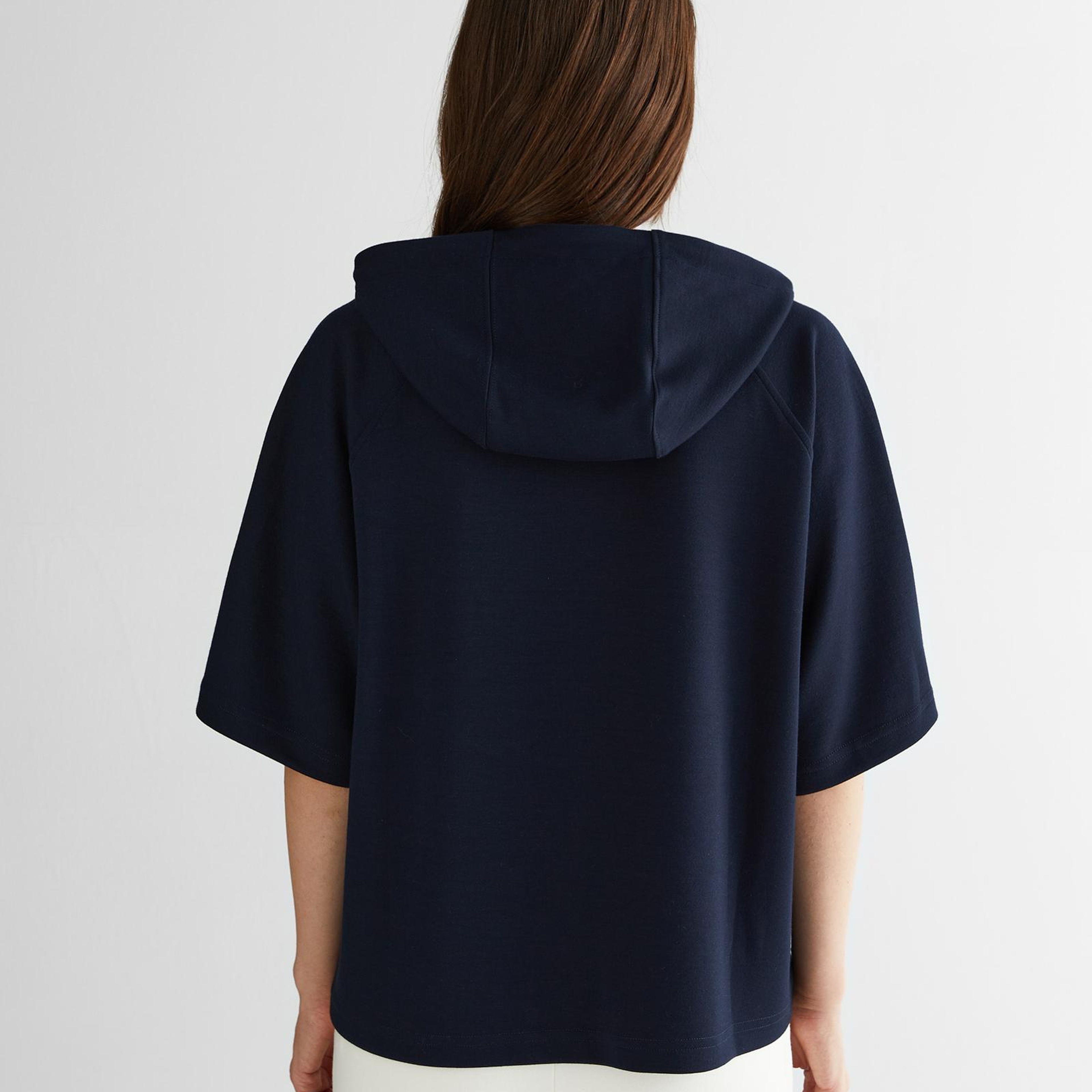 GANT Kadın Lacivert Bisiklet Yaka Logolu Sweatshirt