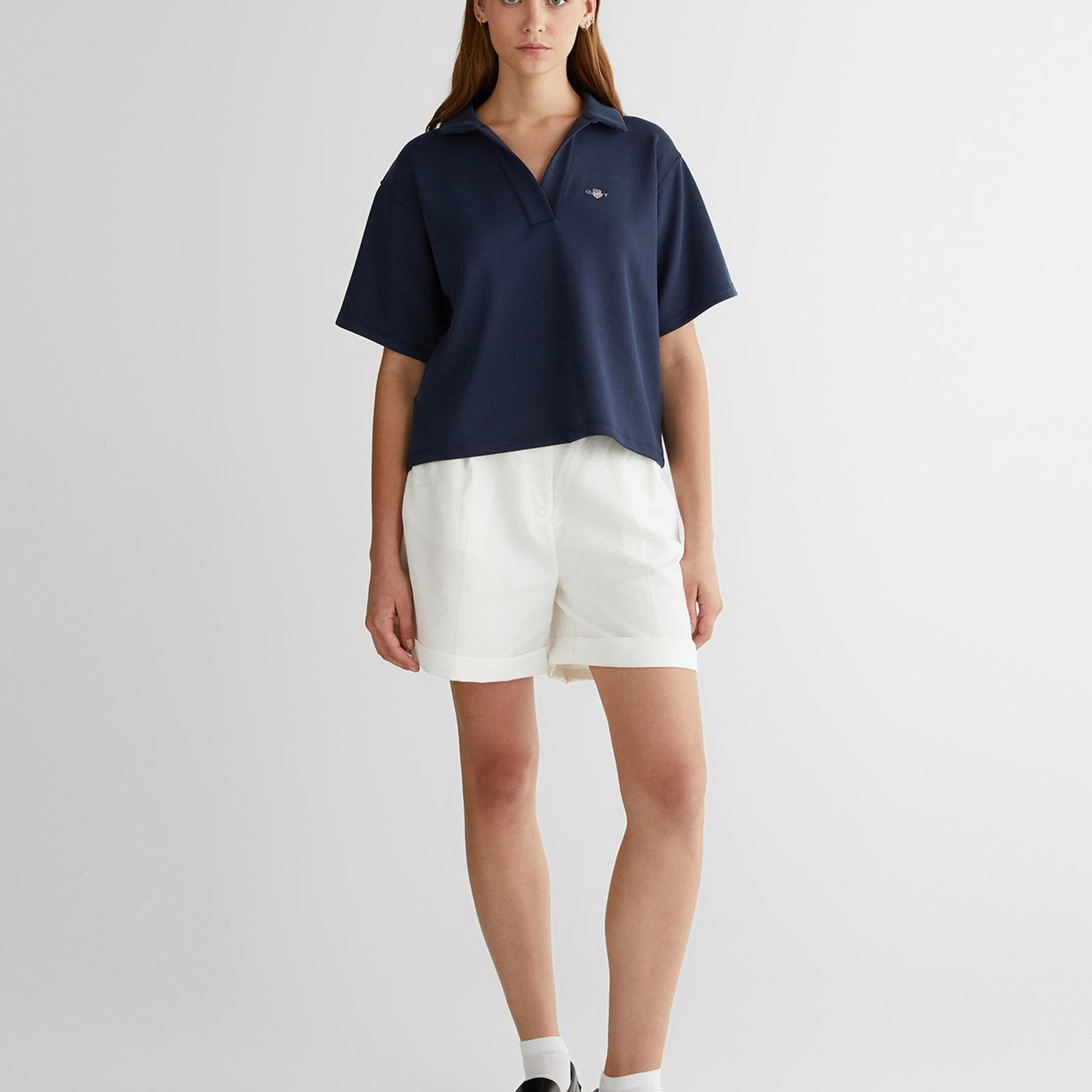 GANT Kadın Lacivert Logolu Polo
